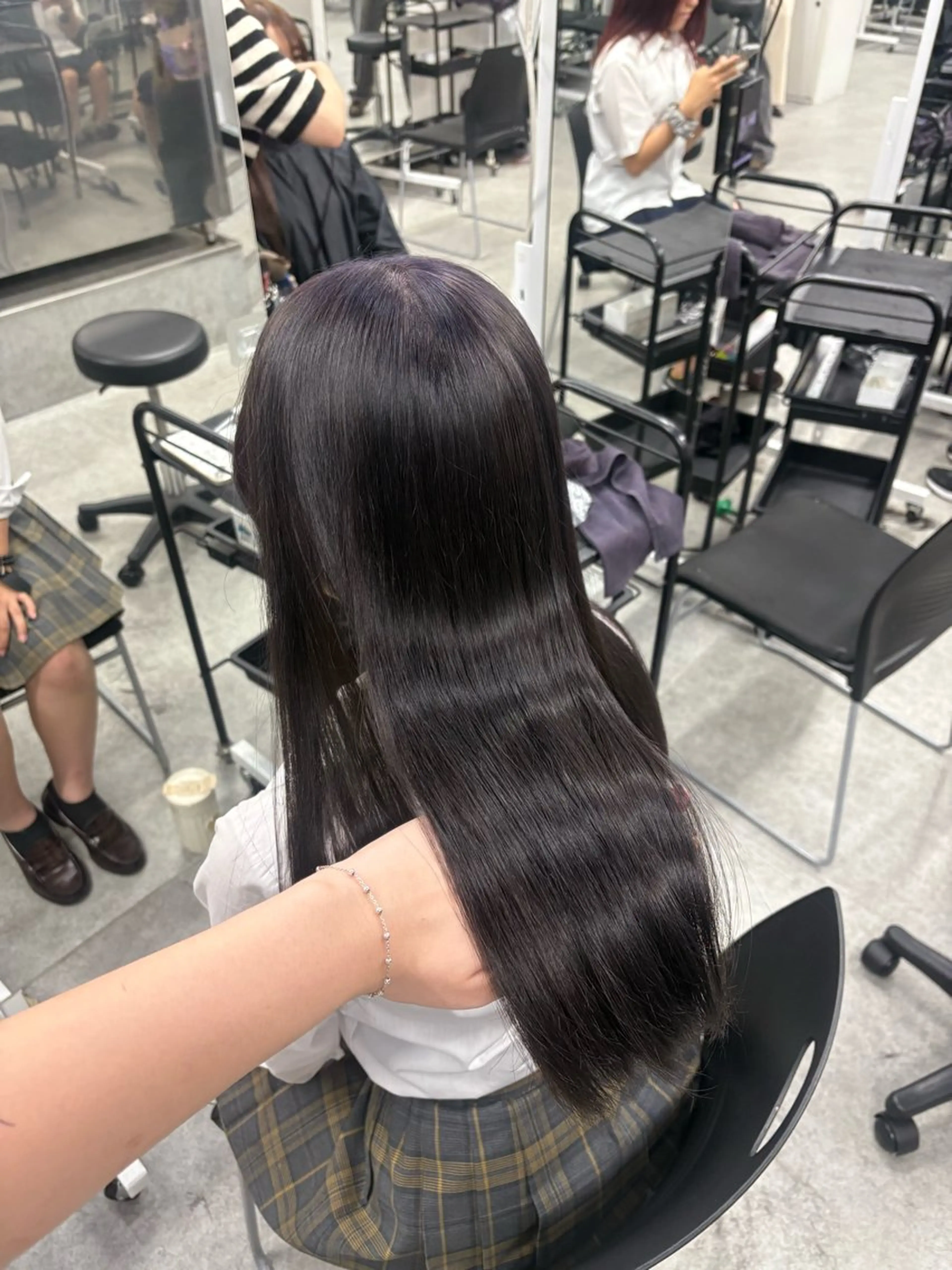 ロング カラー ベージュ×レイヤー 🤎横浜/miu🤎のヘアスタイル