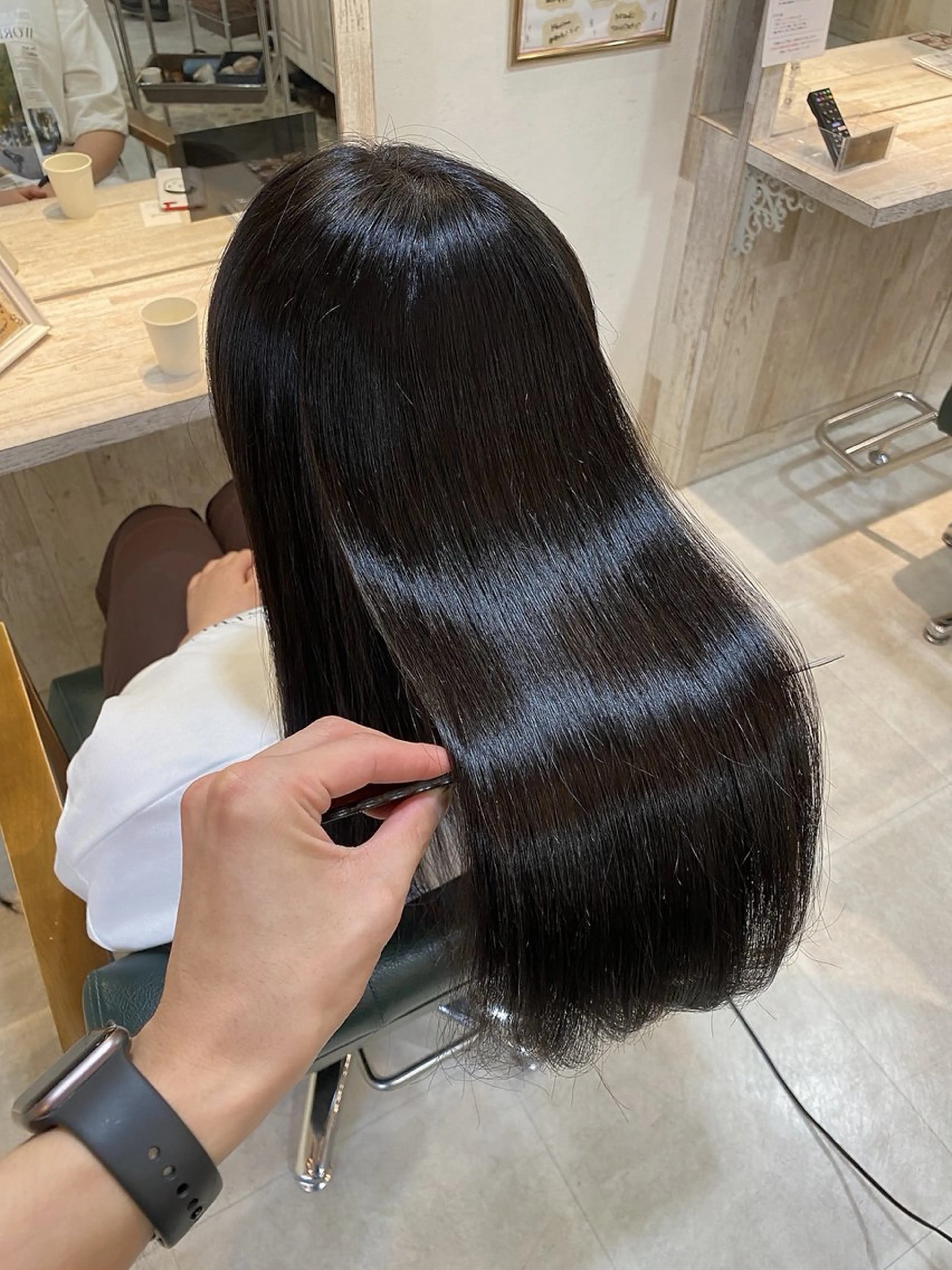 【👑3月限定35%オフ👑】カット＋プレミアム縮毛矯正の写真