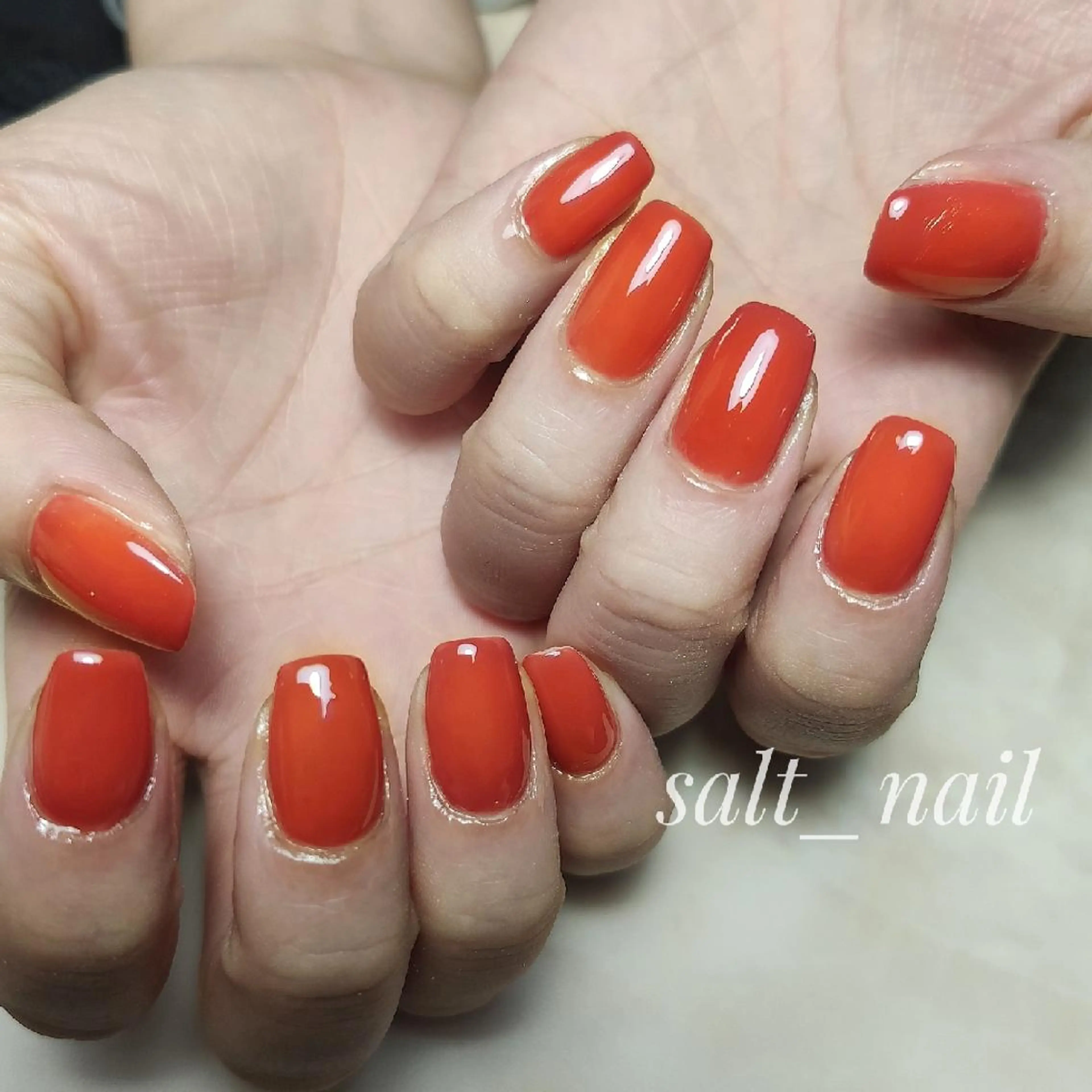 ネイル ワンカラーネイル ハンドネイル 個人サロン saltnailのネイルデザイン