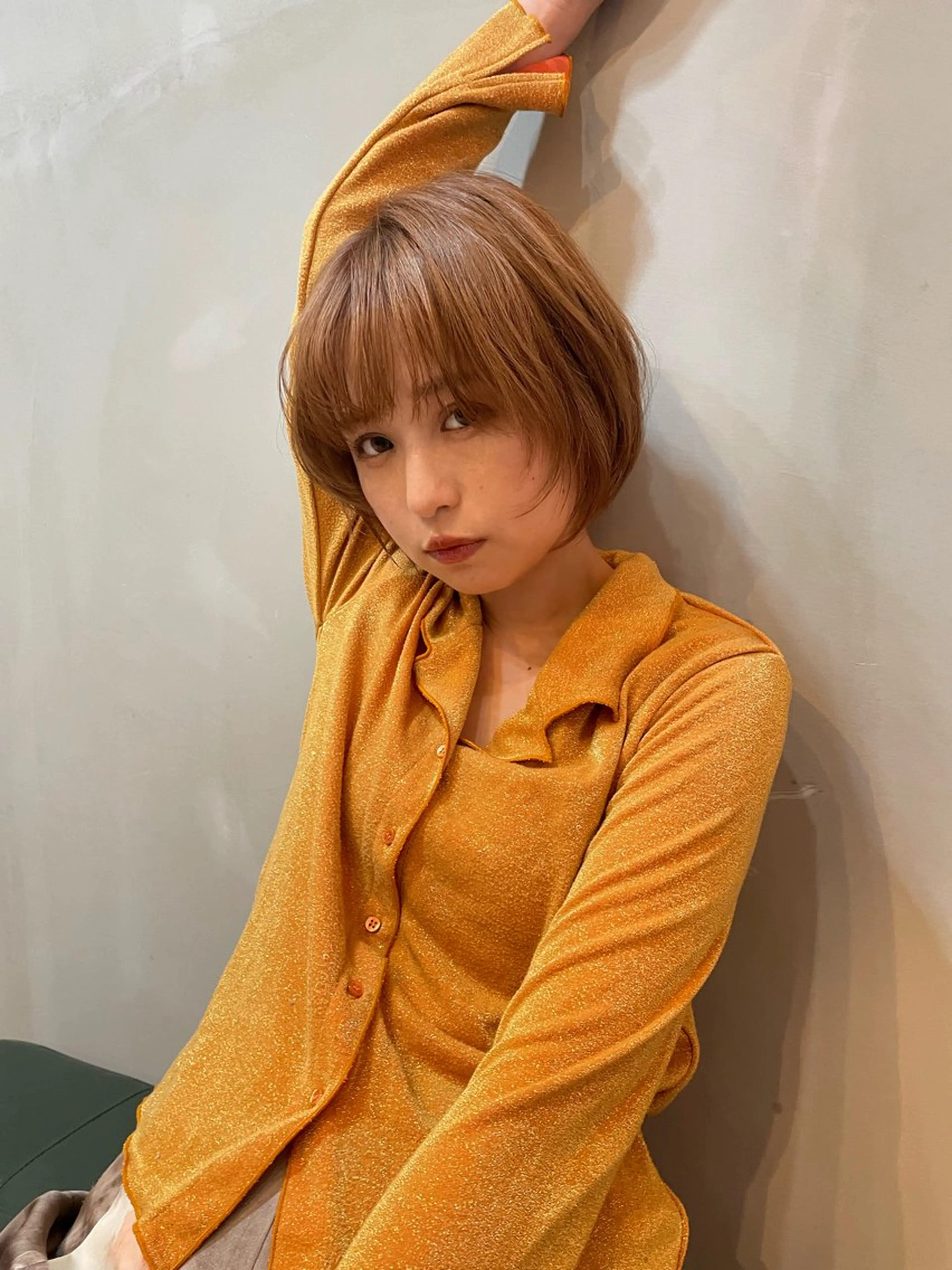 ショート カラー カット ヘアカラー トリートメント ショート/ボブ/ 心斎橋/宮脇美奈のヘアスタイル