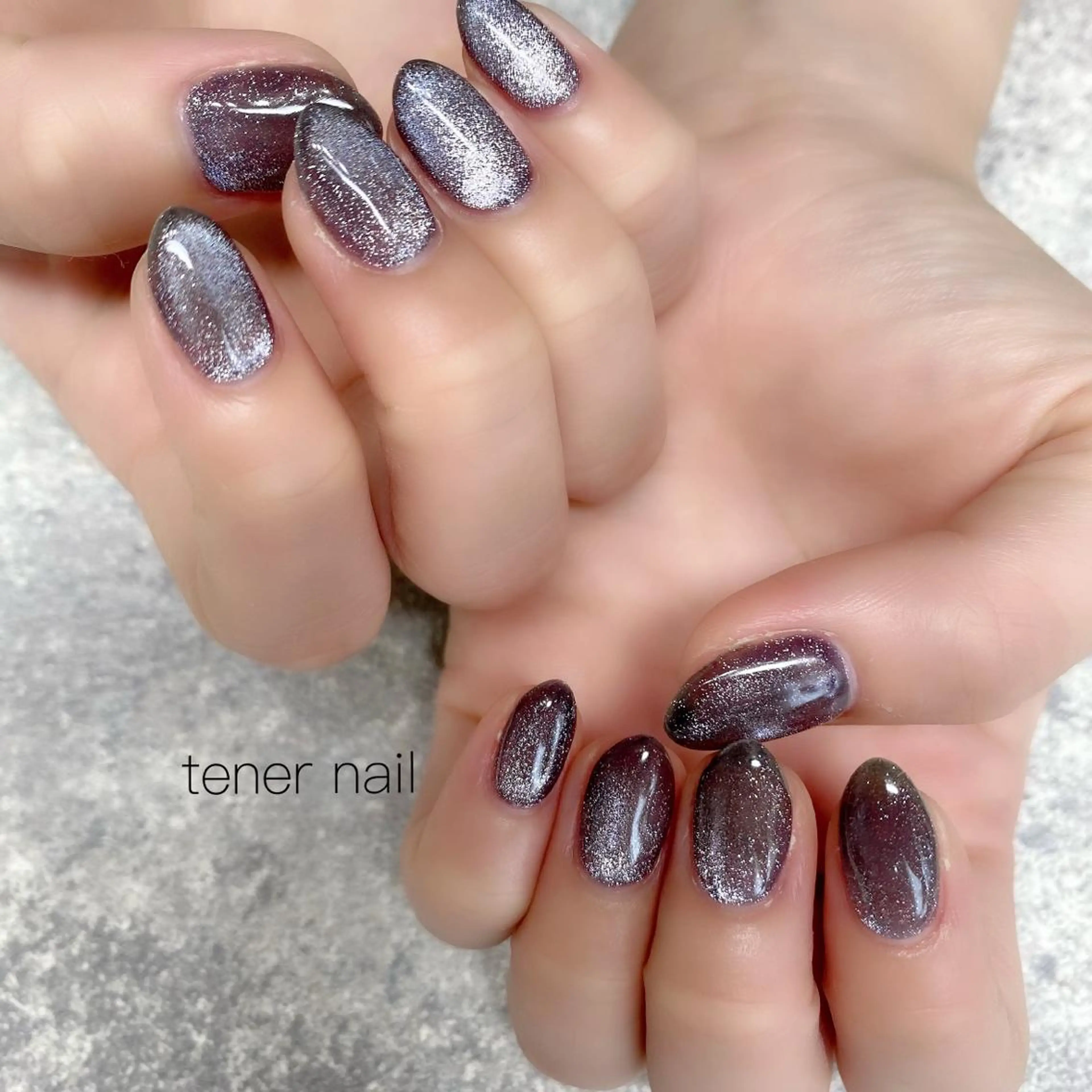 ネイル マグネットネイル ネイビー テネルネイル tener nailのネイルデザイン