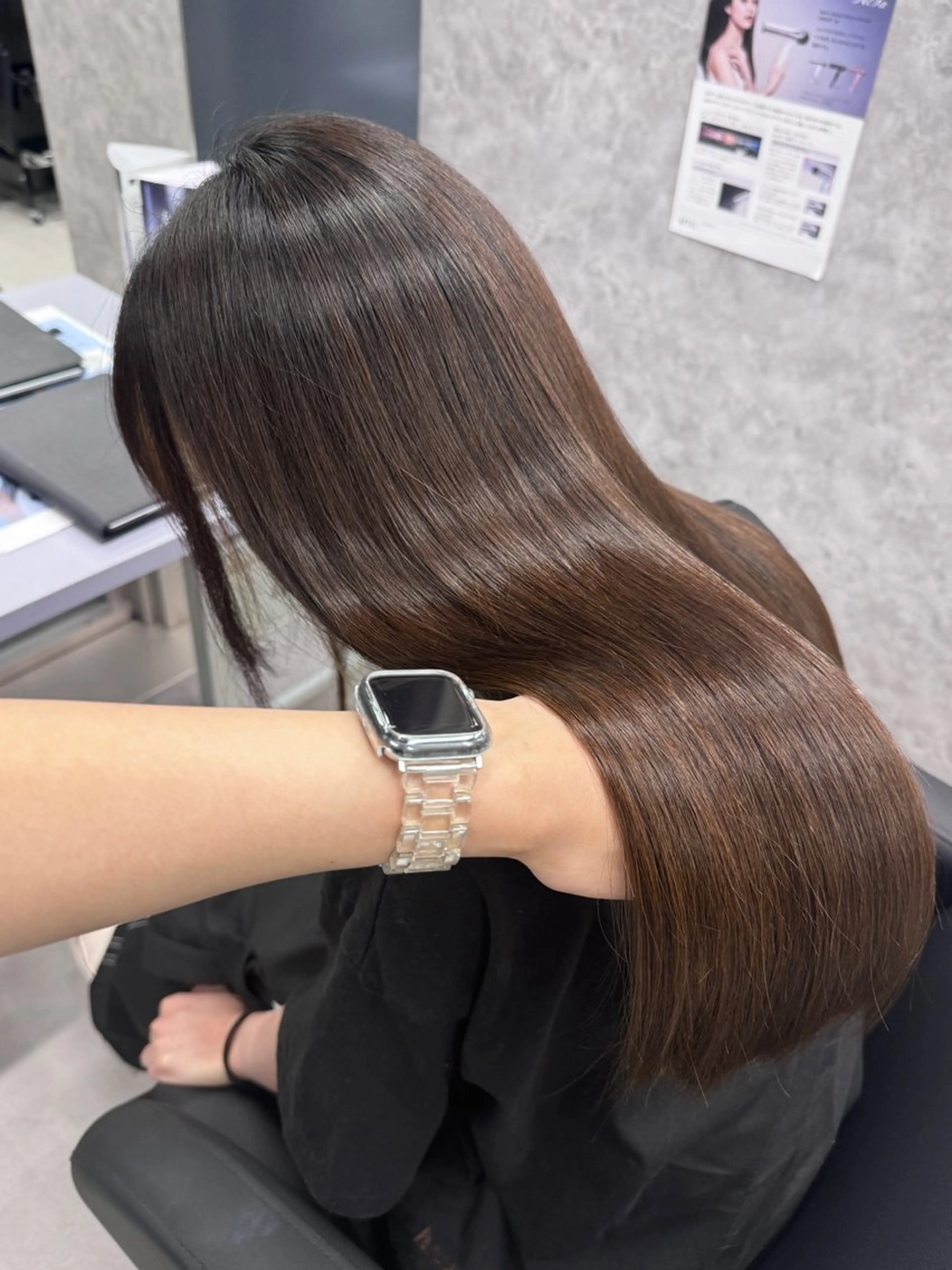 ロング 髪質改善 トリートメント 韓国風カラー🤎 𝒄𝒉𝒊𝒌𝒂のヘアスタイル