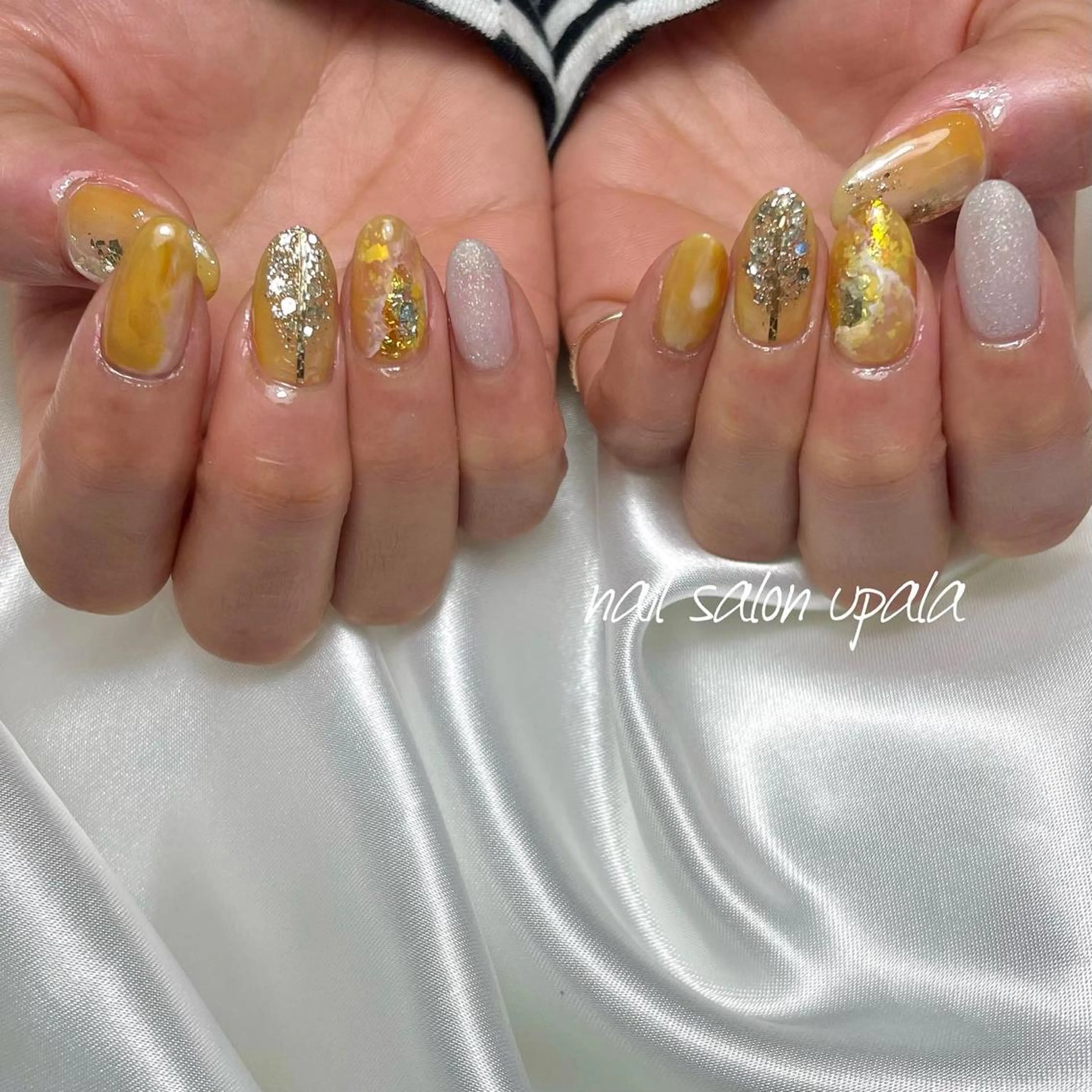 ネイル ニュアンスネイル 春ネイル ハンドネイル upala Mayukoのネイルデザイン