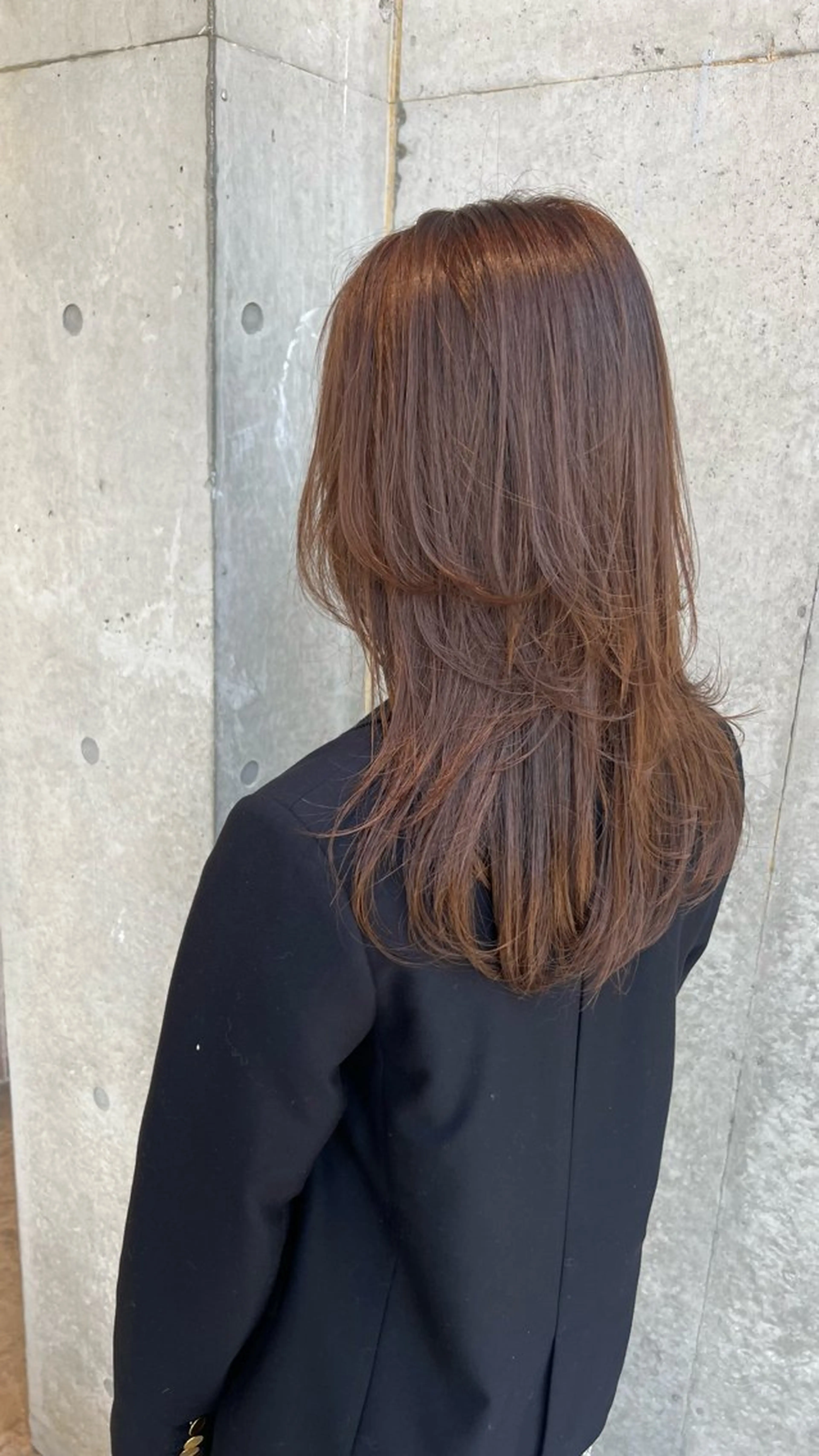 ロング ロングレイヤー アッシュ 顔周りカット 韓国風ヘア レイヤーカット カット 誰より丁寧なカット/ 小林輝/レイヤーのヘアスタイル