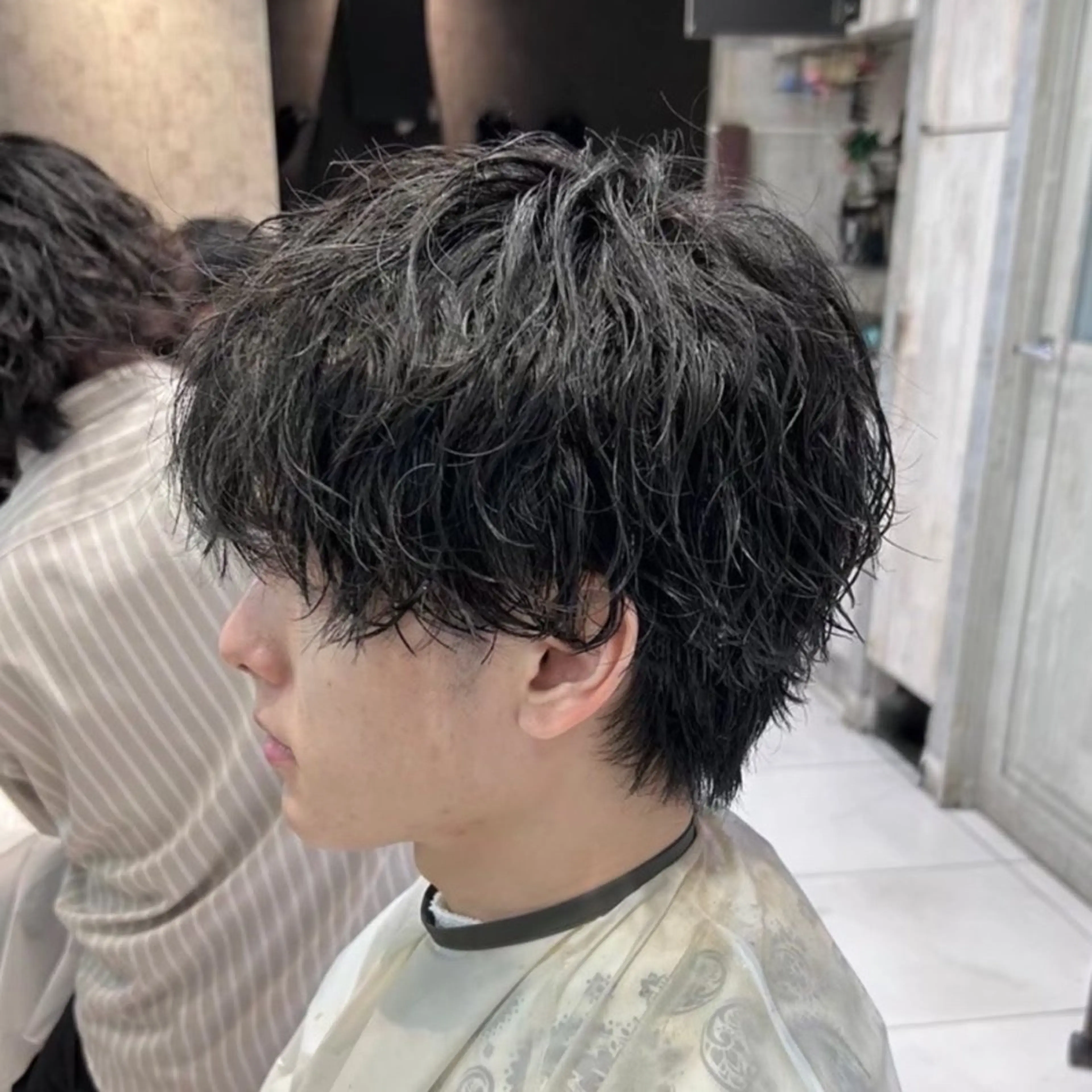 ショート パーマ メンズ メンズパーマ カット パーマ トリートメント 🦄カイ/メンズ 韓国ヘア/メイク🦄のヘアスタイル