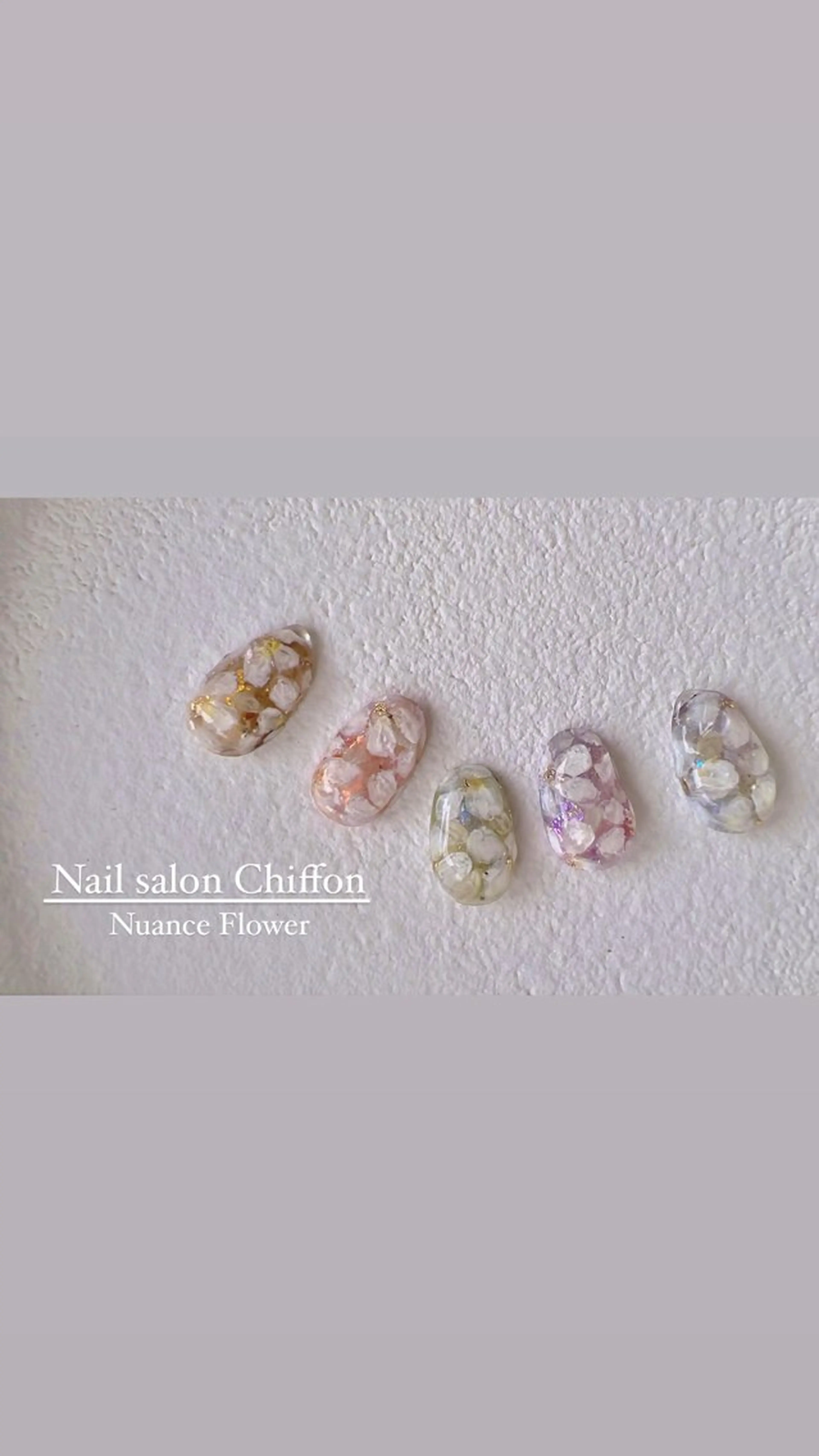 ネイル アートネイル フラワーネイル ニュアンスネイル Nail salon Chiffonのその他イメージ