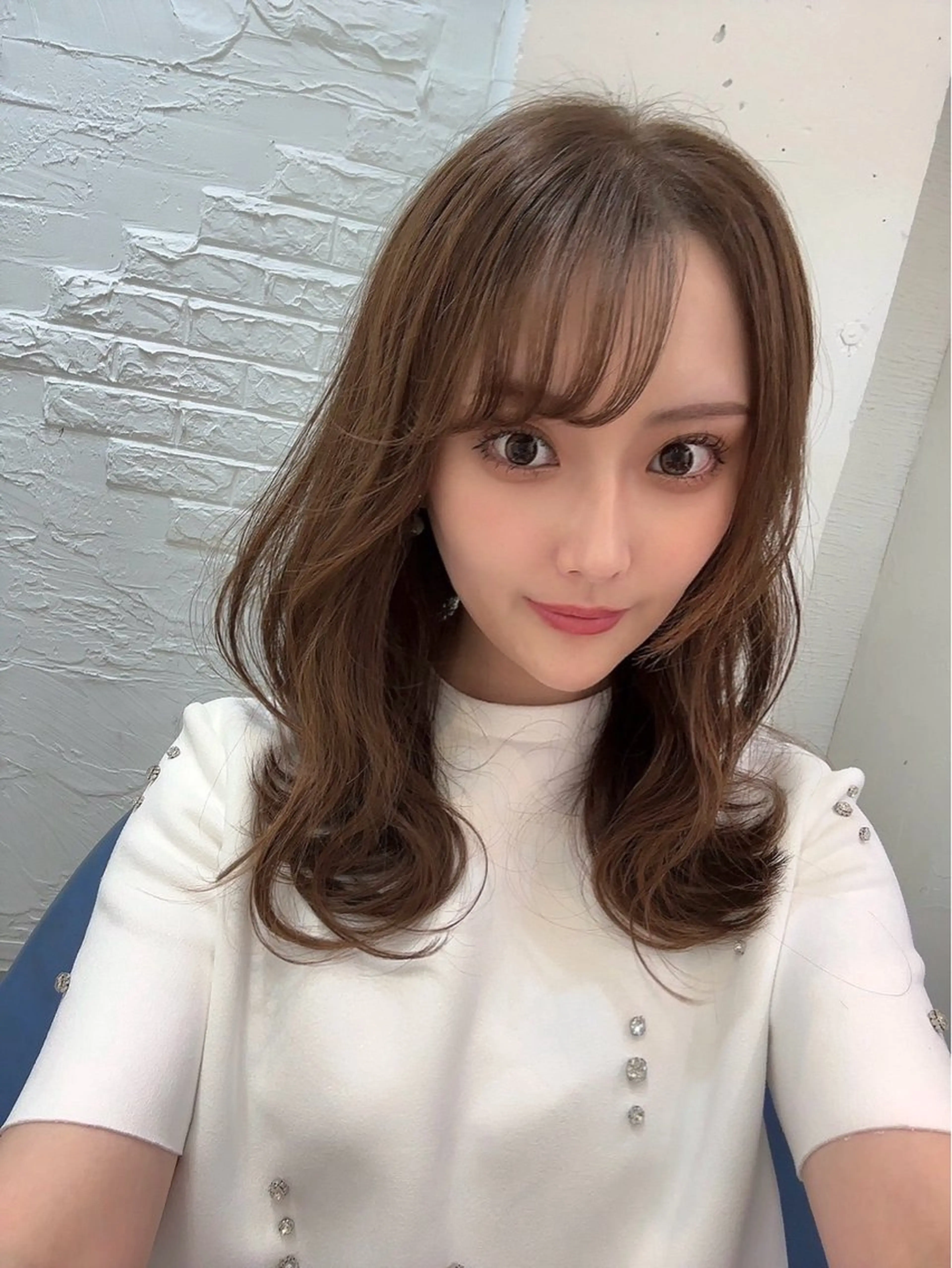 ミディアム カラー 韓国風ヘア 中目黒✂︎店長✂︎ TOMOHIROのヘアスタイル