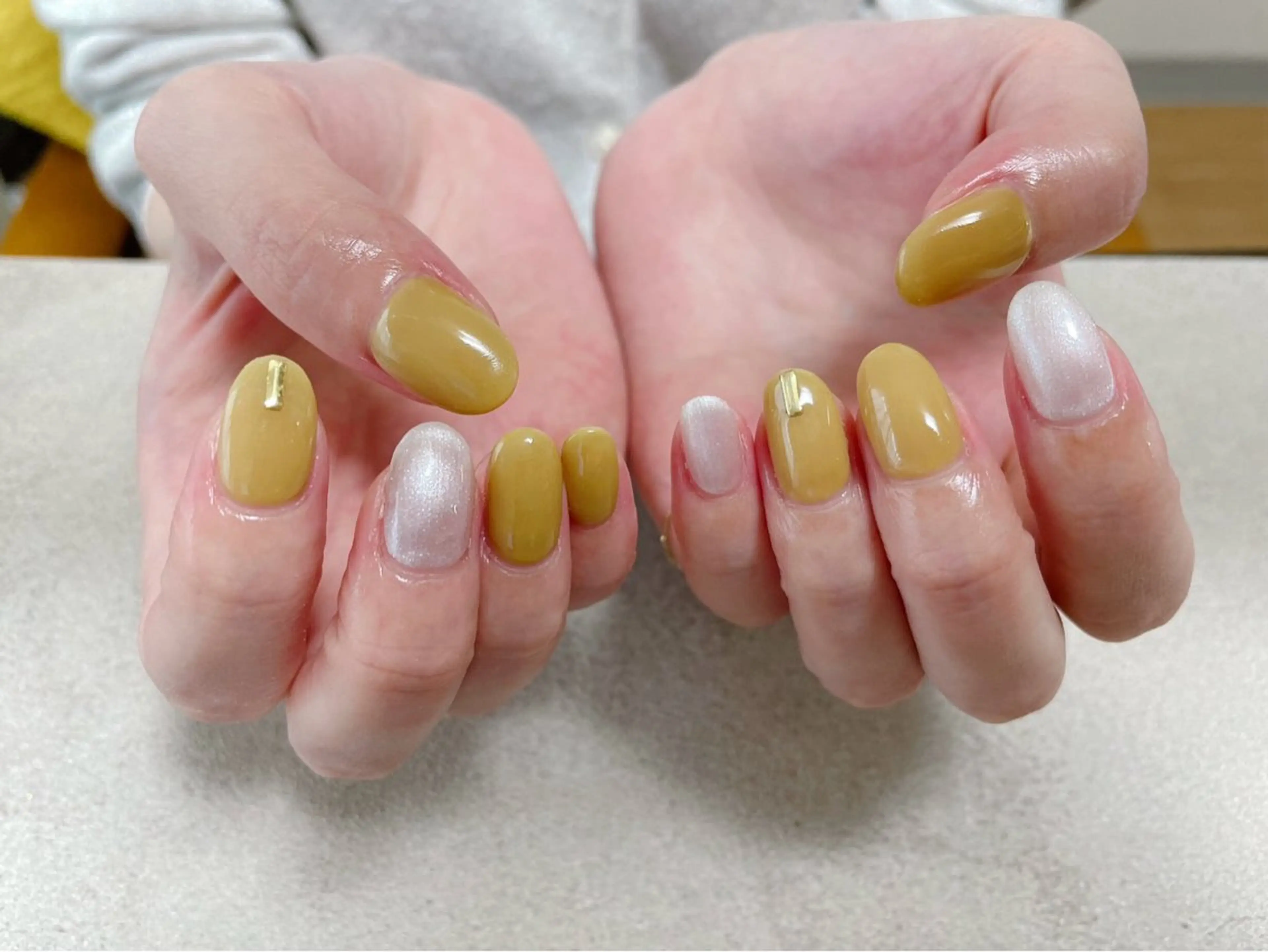 ネイル オーロラネイル フットネイル フレンチネイル ジェルネイル 韓国ネイル kikinail 溝の口のネイルデザイン