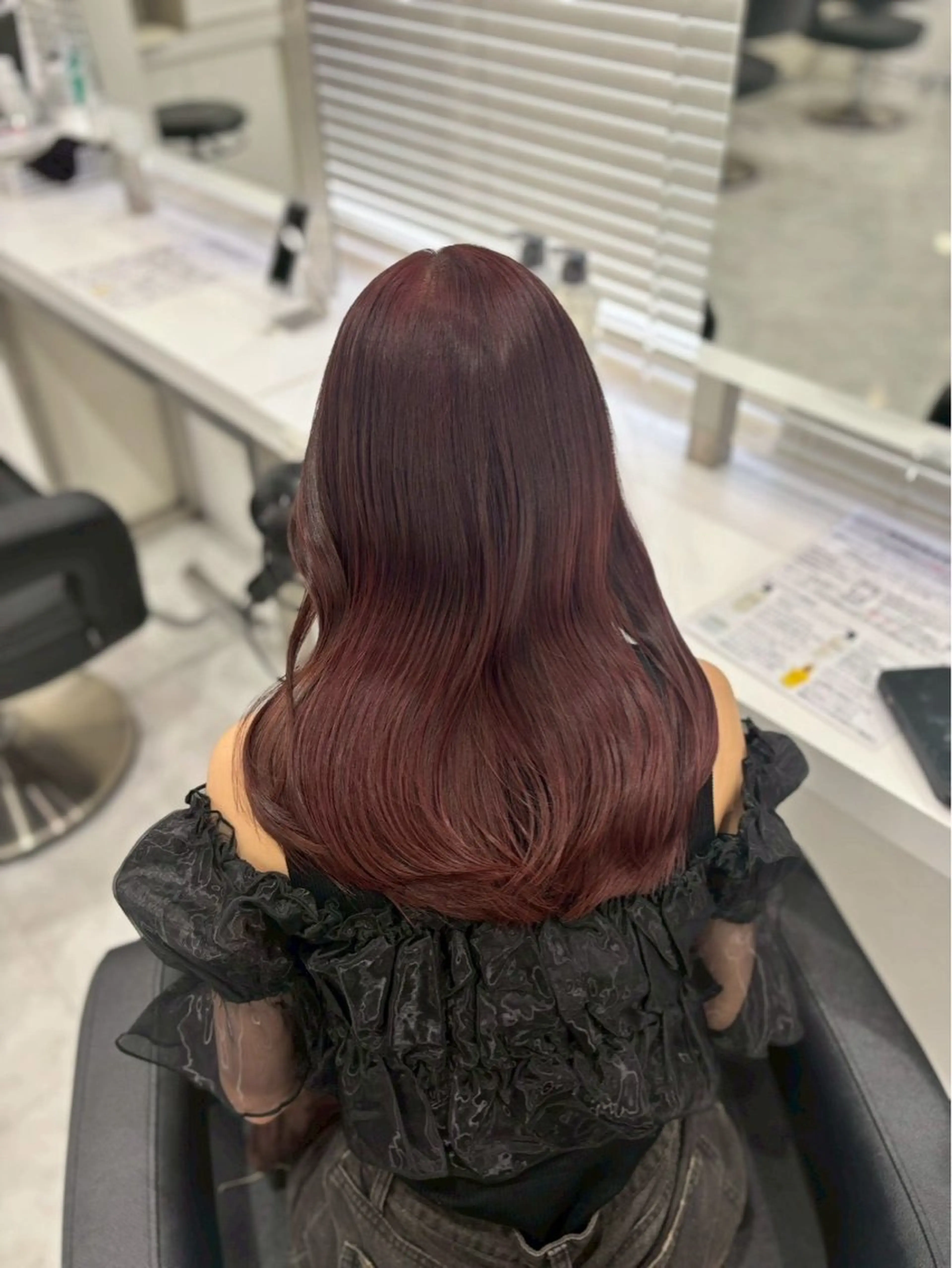 【女性限定】✂️カット＋🍒ワンカラー🍒＋オリジナルトリートメント🫧の写真