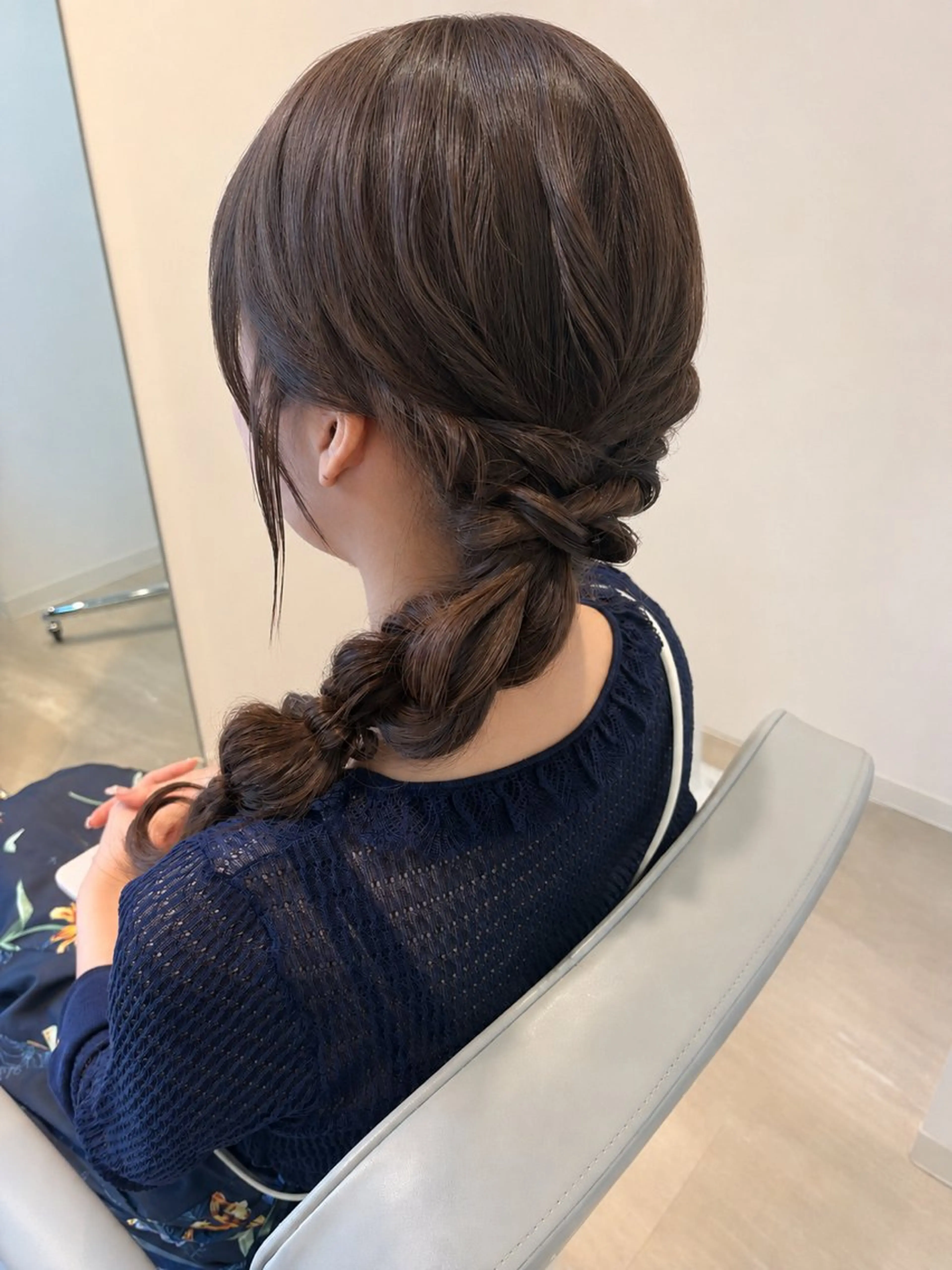 セミロング ヘアセット 桐生 モデル様募集中のヘアスタイル