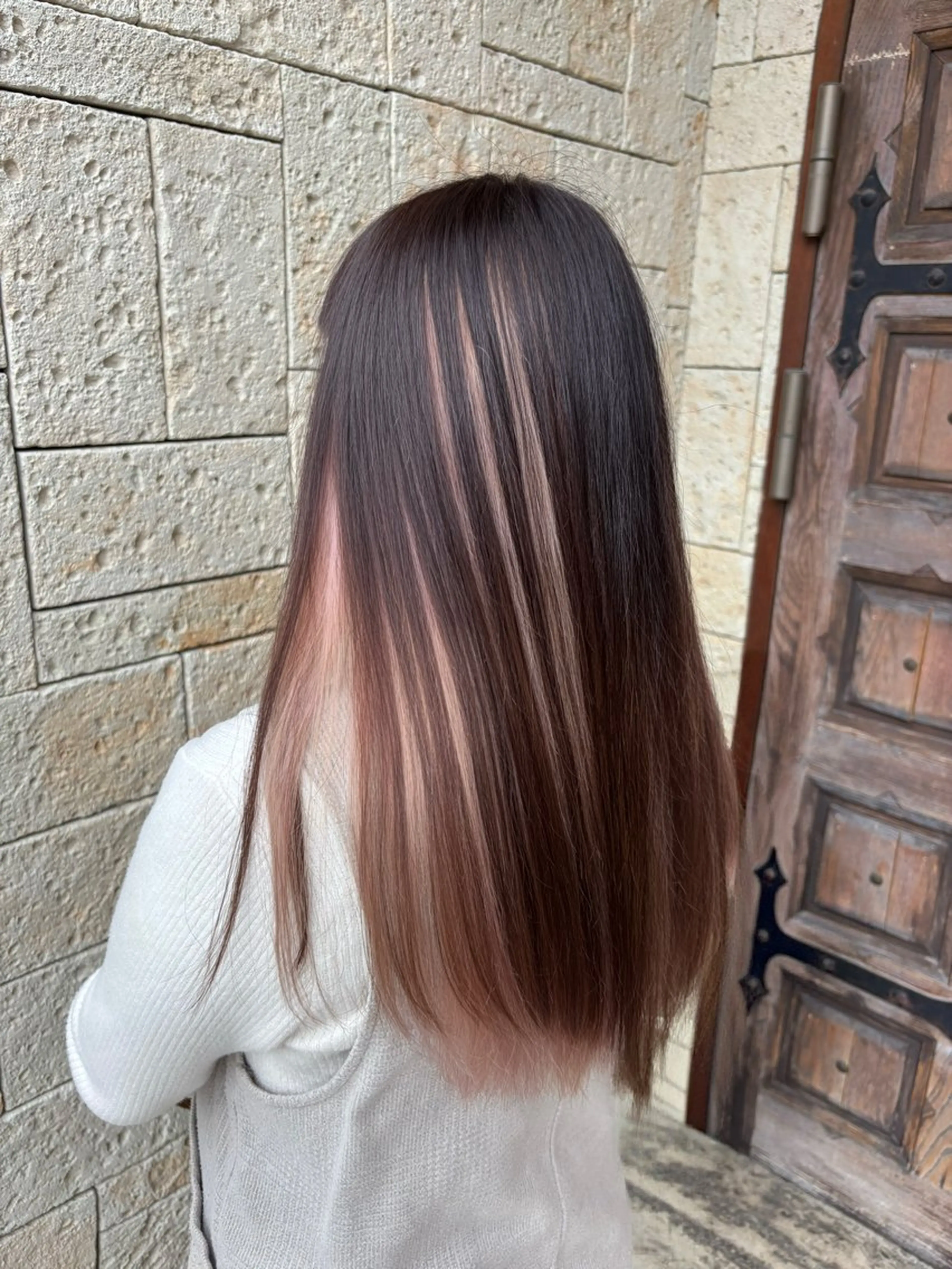 セミロング 透明感カラー/ レイヤー/箕浦 稜真のヘアスタイル