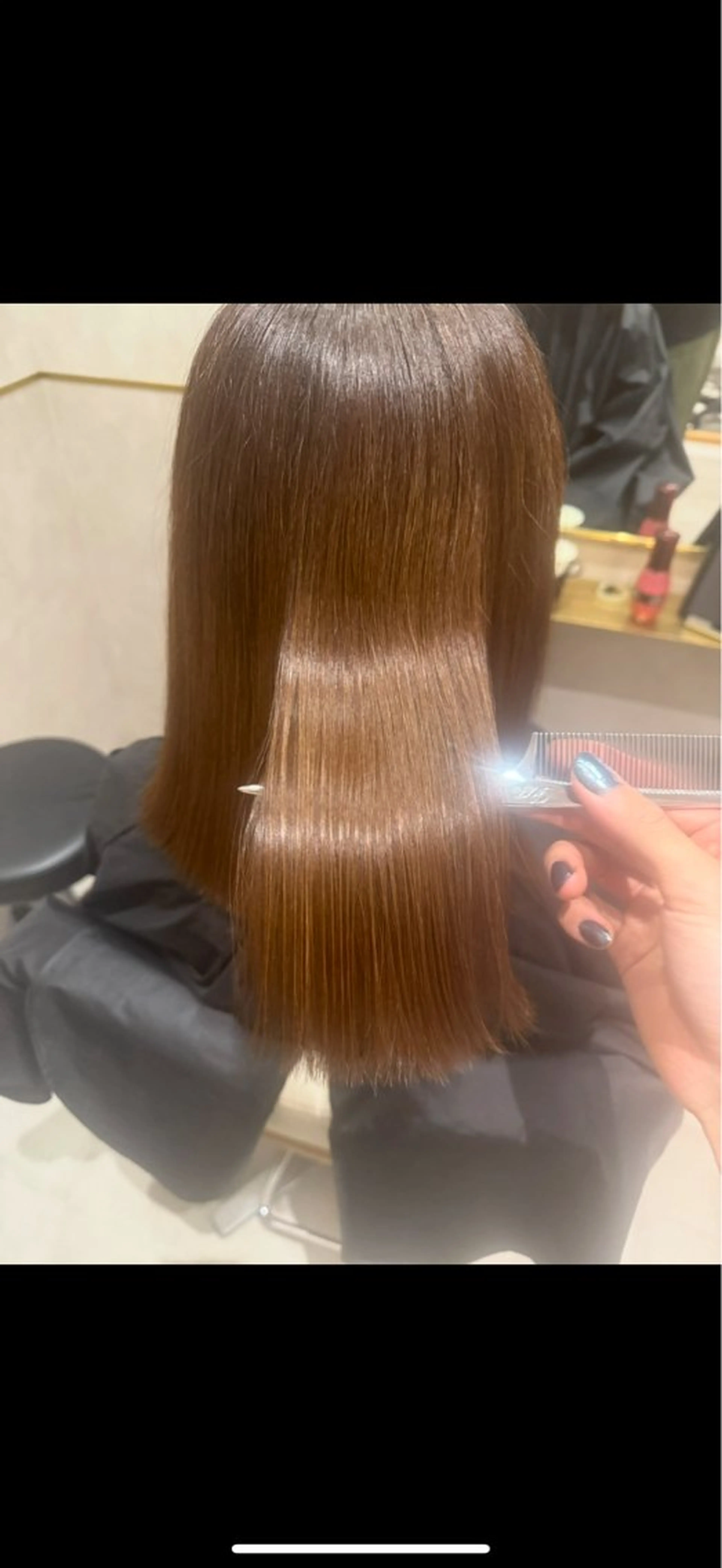 【TOKIOtr付】(ミニモ限定クーポン)🩵Premium艶髪ストレート+カット+TOKIO超音波TR+マイクロバブルの写真