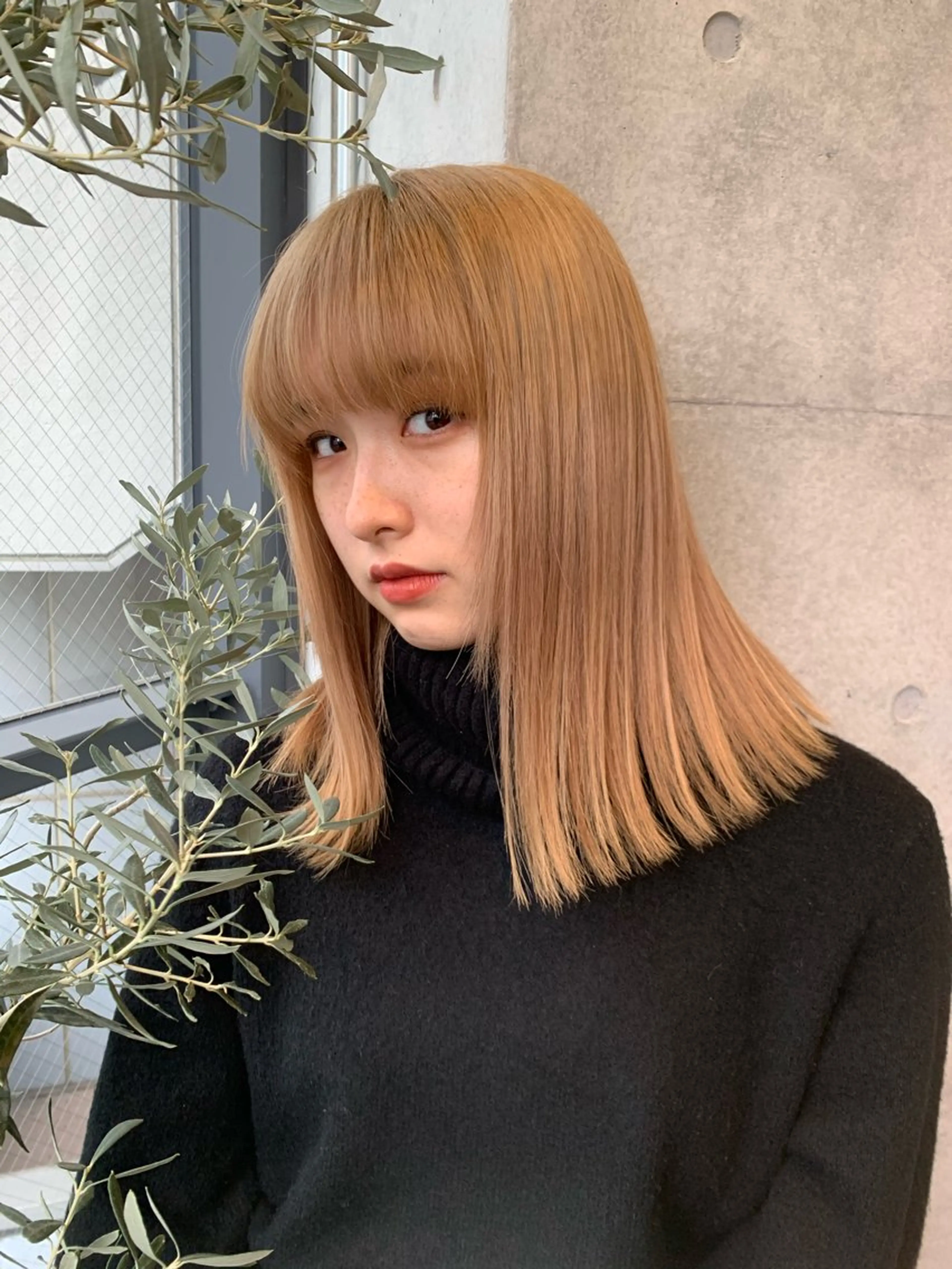 ミディアム カット ヘアカラー トリートメント オシャレ髪✔️ 店長オオキアキヒロのヘアスタイル