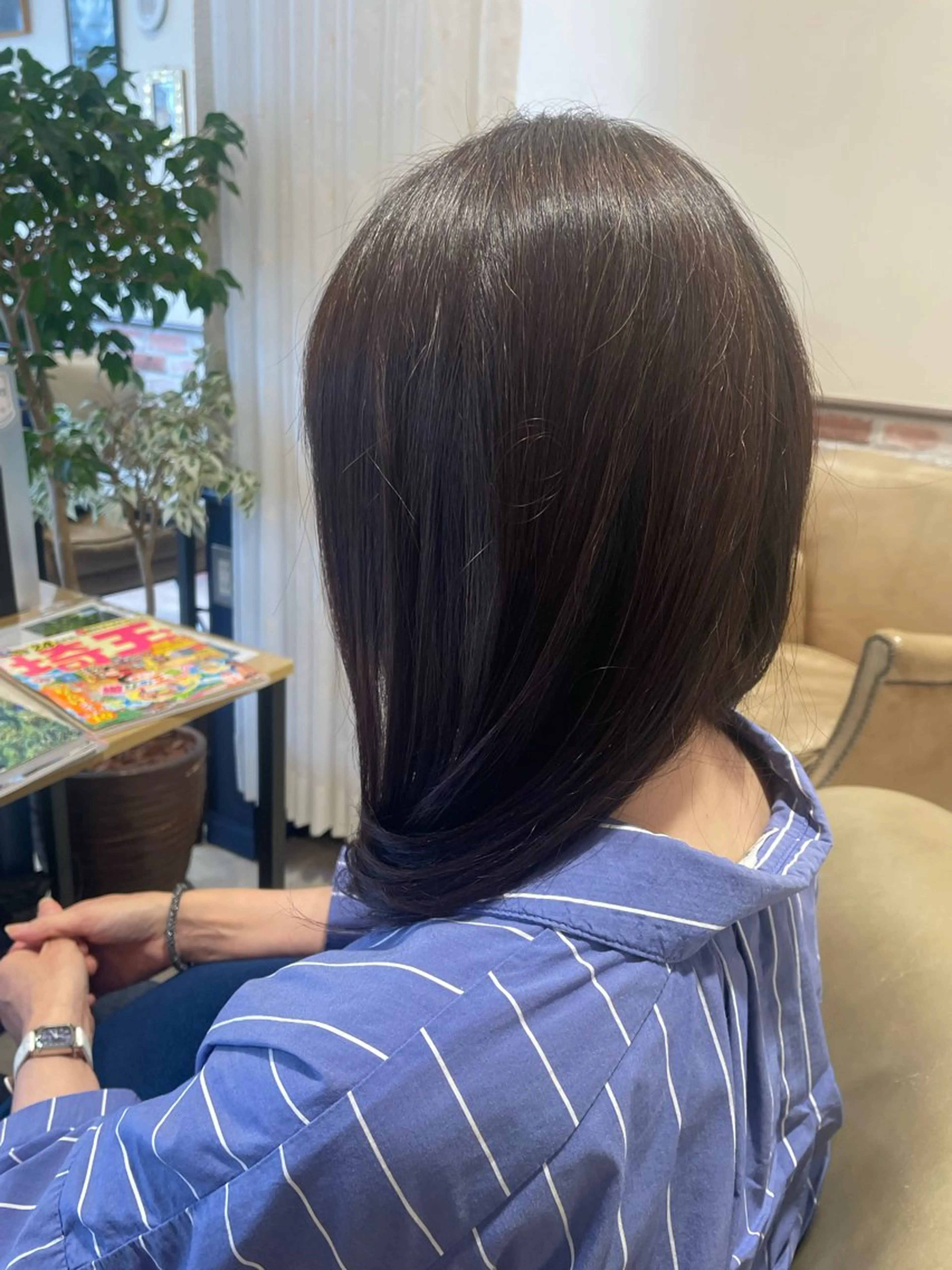 ミディアム ミディアムパーマ 縮毛矯正 YUSICA  所沢 イマムラ✳︎✴︎のヘアスタイル