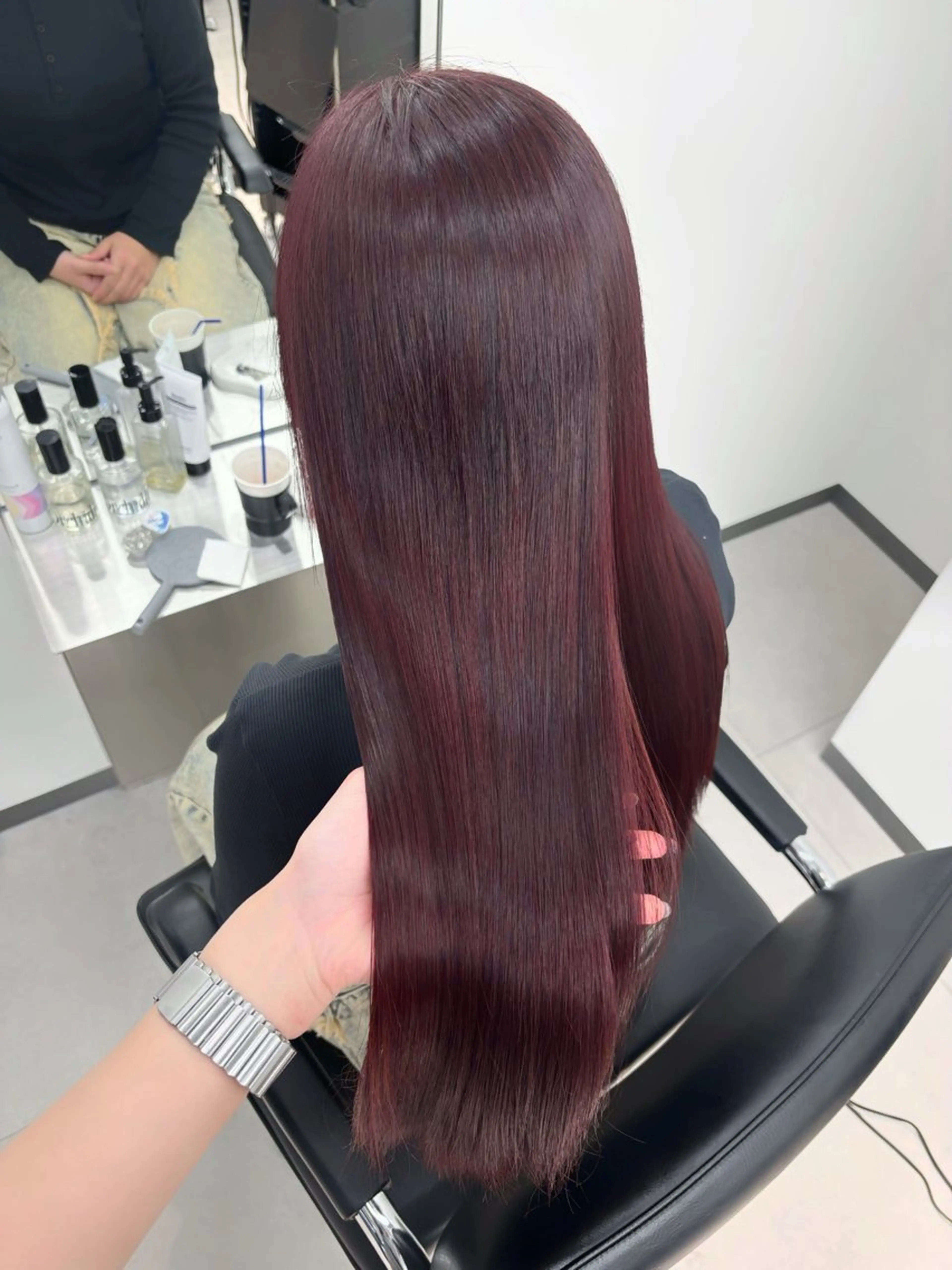 ロング カラー ブラウンカラー レッドカラー レッドブラウン ヘアカラー トリートメント 𝗺𝗶𝗸𝘂♡ 似合わせ🎀のヘアスタイル