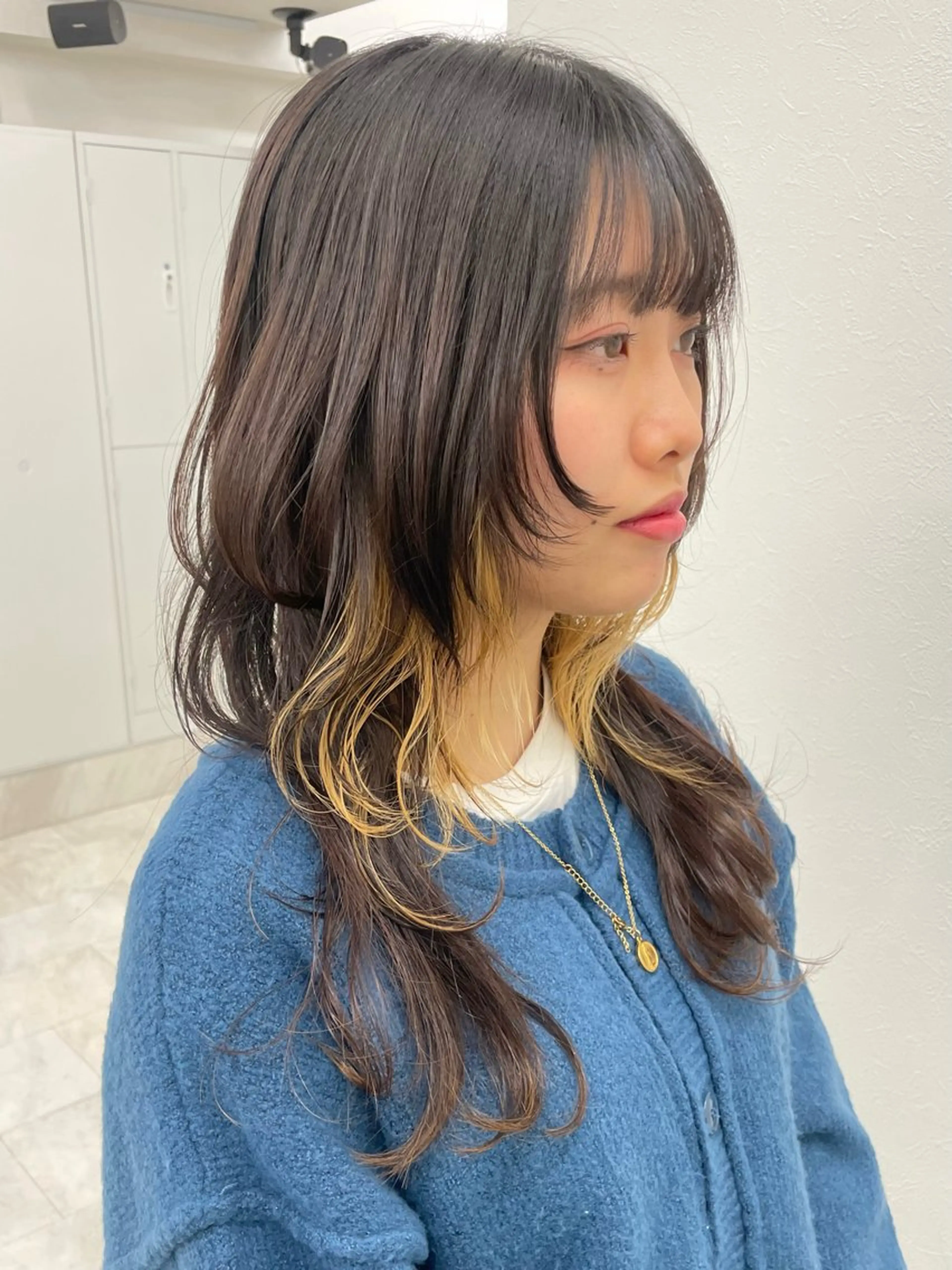 ロング ヘアカラー トリートメント ウルフカット/ボブ りなのヘアスタイル