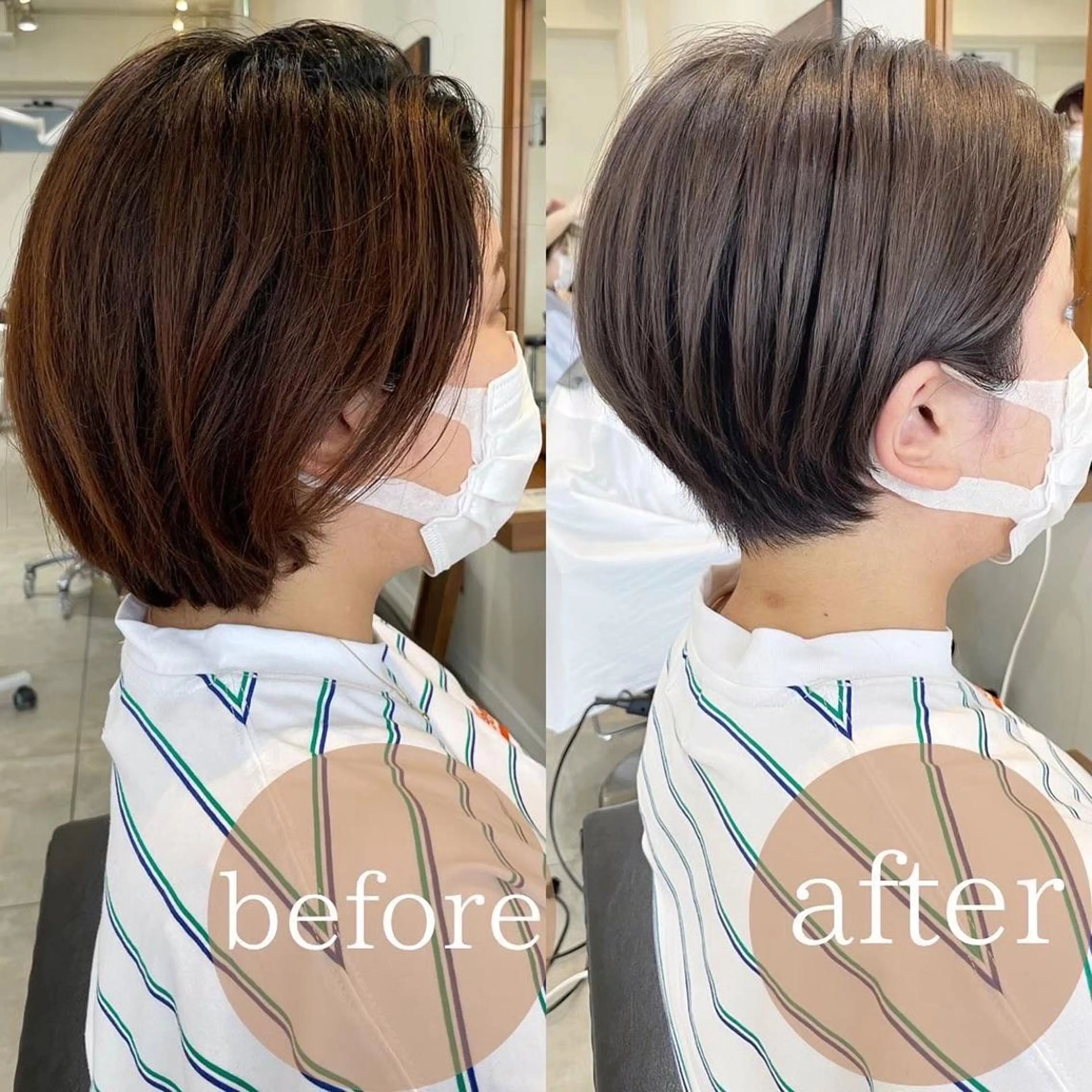 ショート カラー 🌿理想を叶える🌿 似合わせ🌟RISAのヘアスタイル