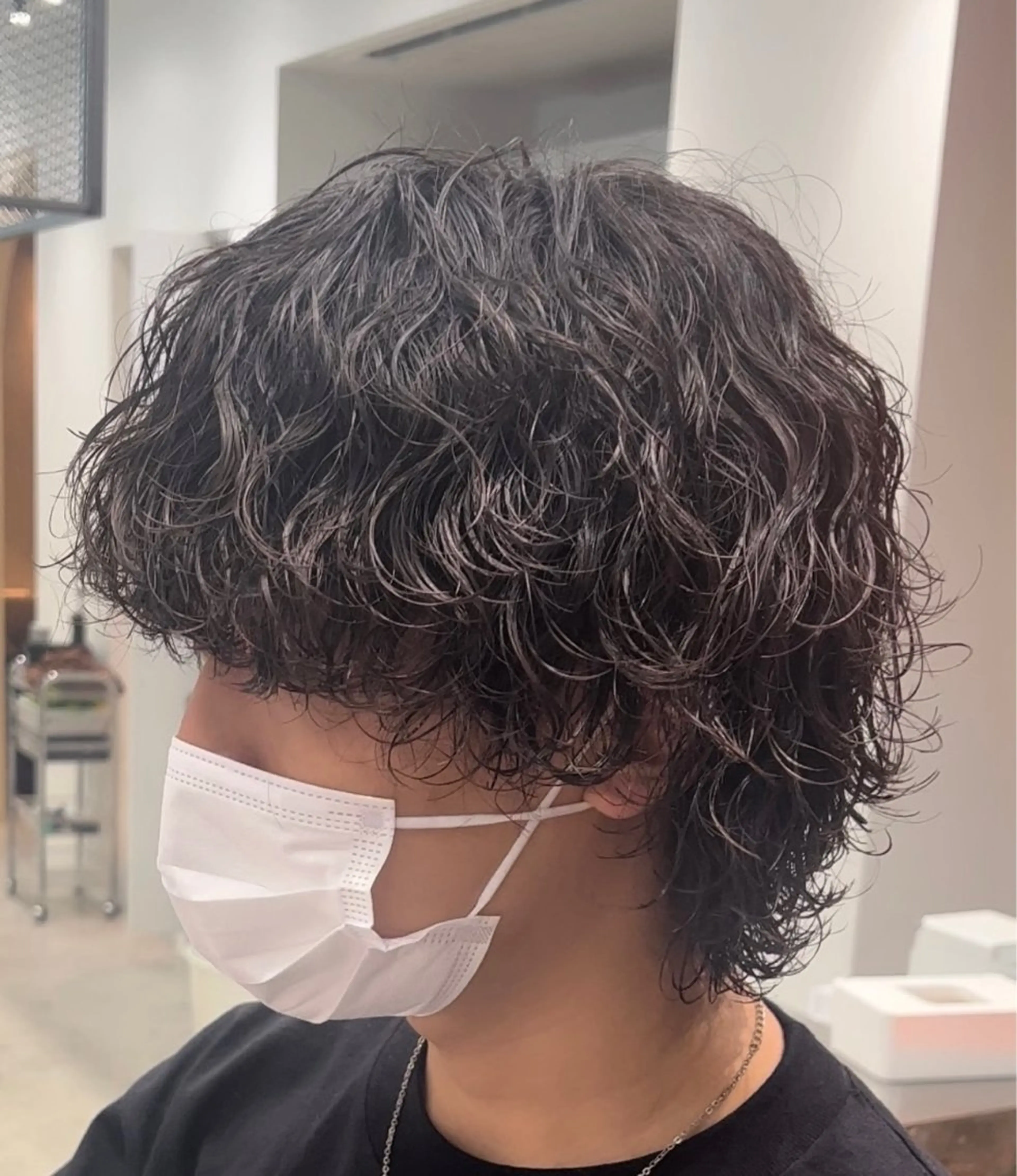 セミロング パーマ ヘアアレンジ メンズ fifth 石川 凪のヘアスタイル