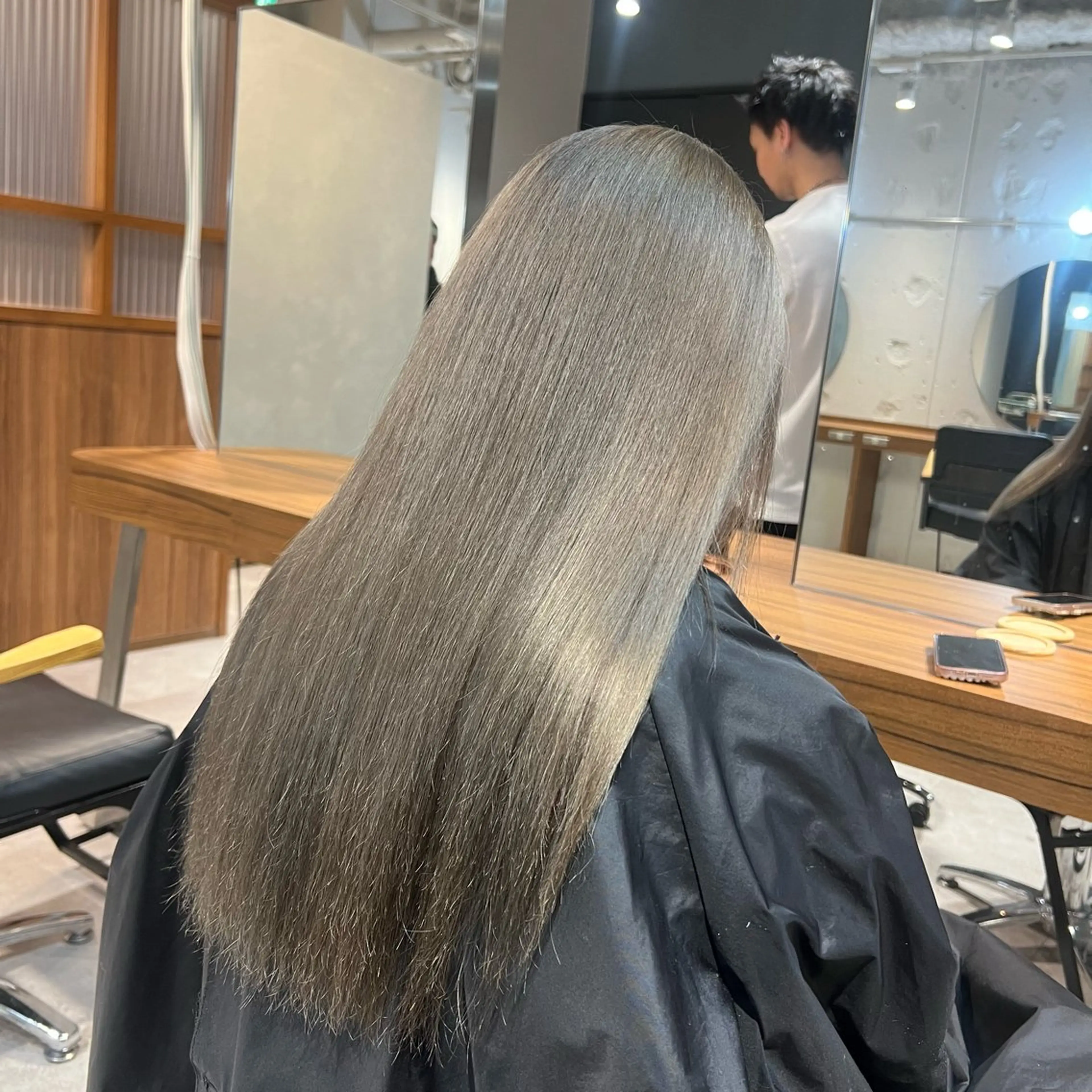 カラー グレージュ 🎀 夏秋🎀のヘアスタイル