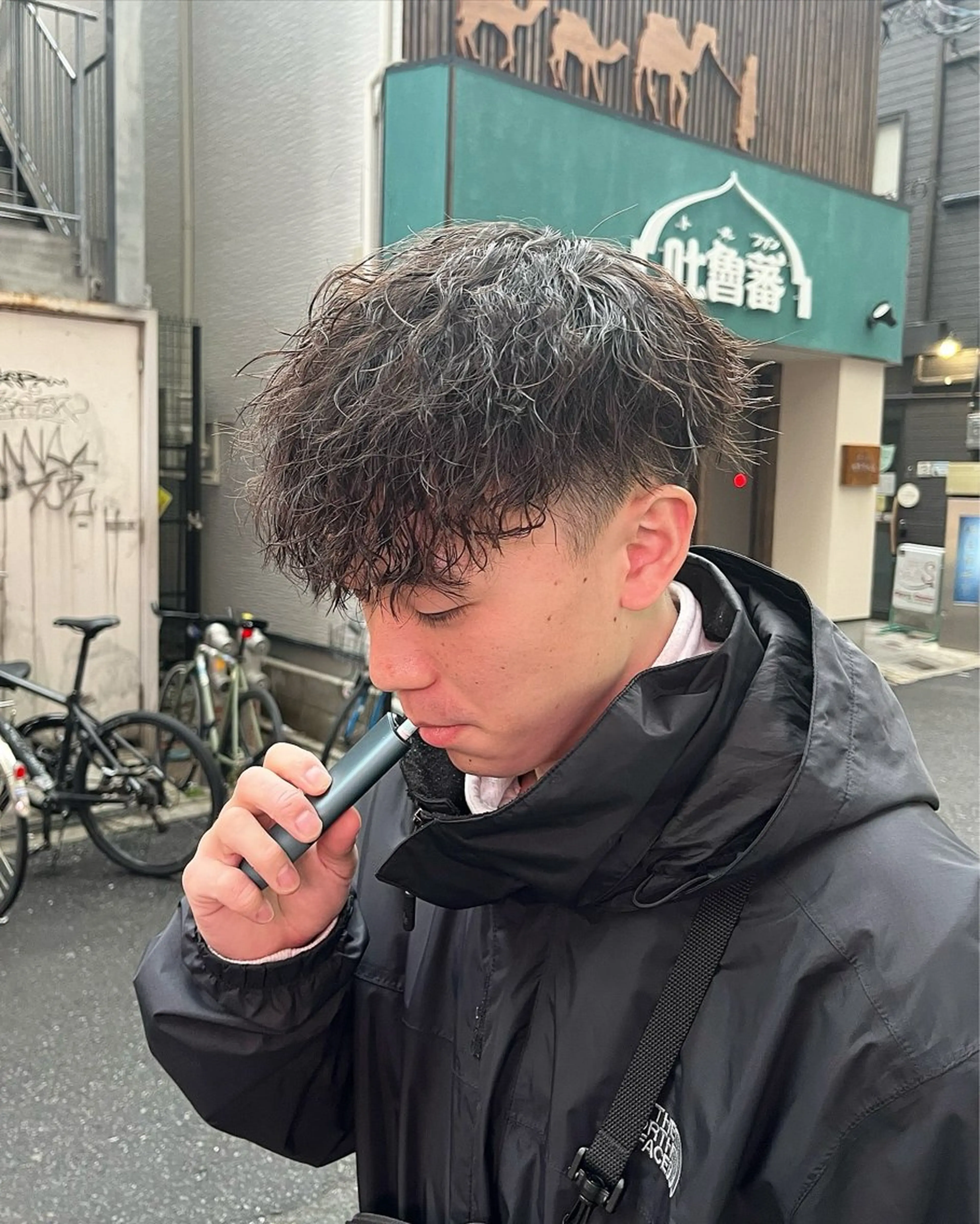 メンズ カット パーマ 🏅EIGHT難波/ 【店長】タモツのヘアスタイル