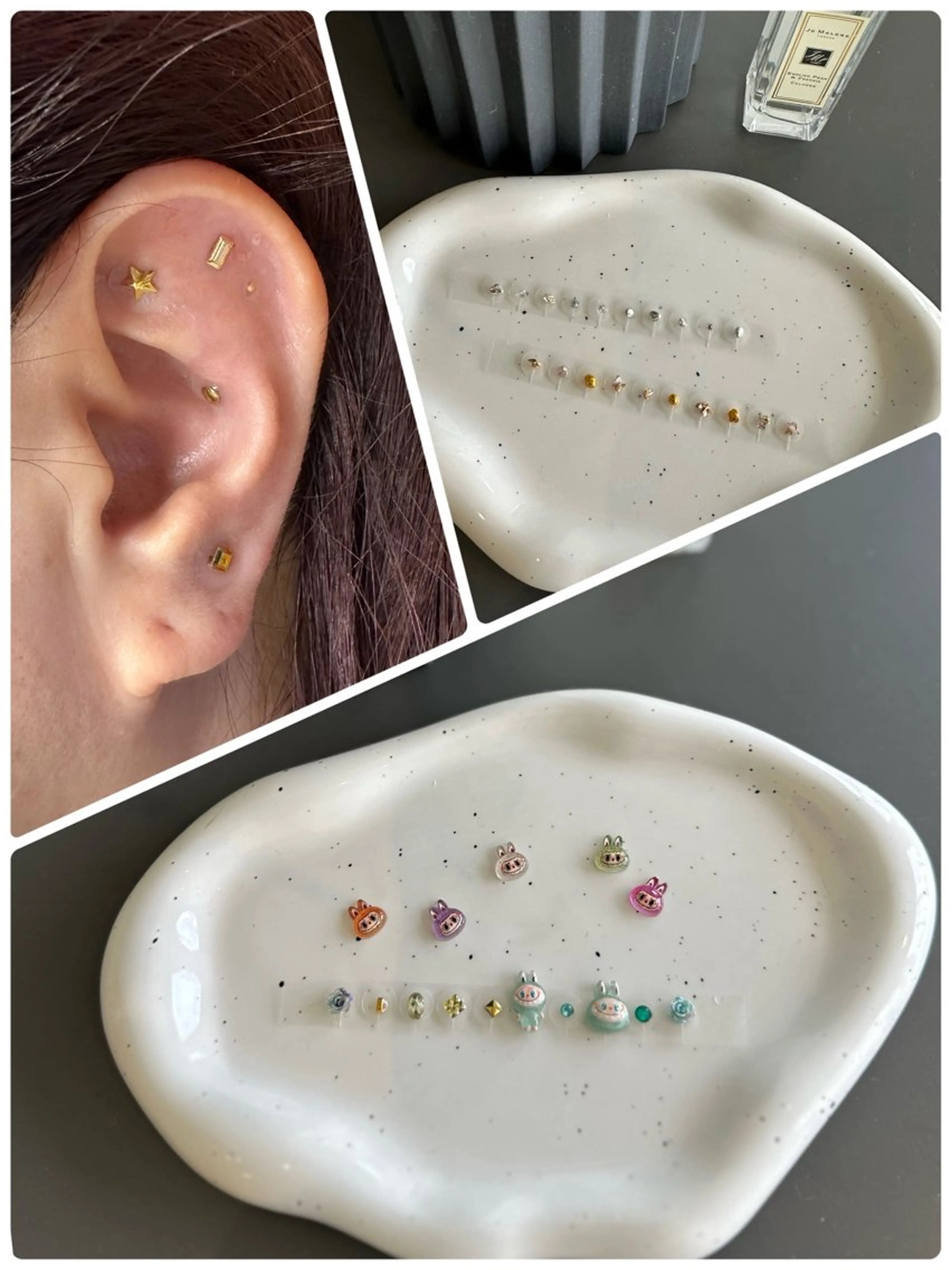耳ツボジュエリー✨ 左右5個ずつ。の写真