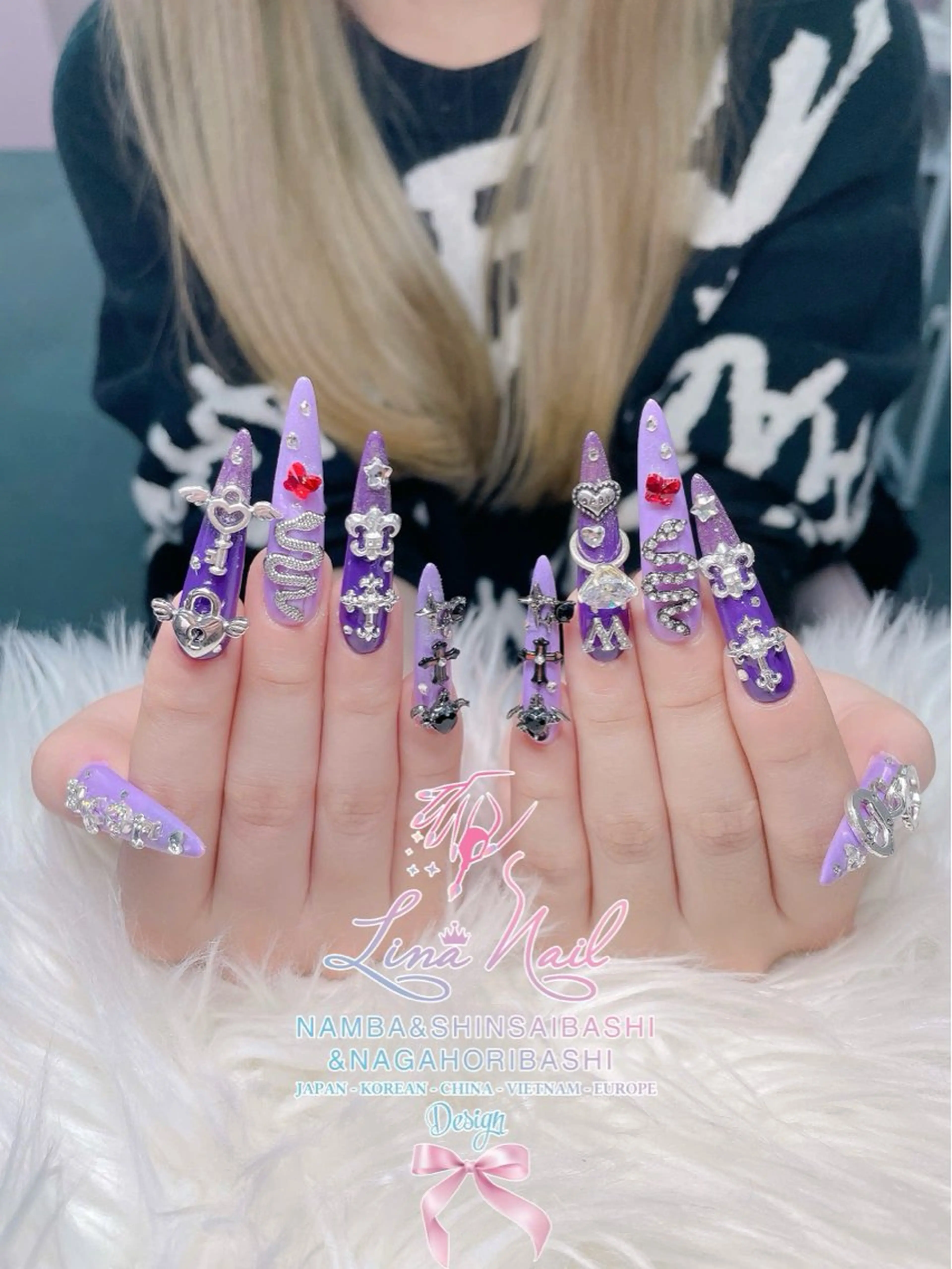 ネイル フットネイル ジェルネイル 持ち込み ネイルチップ ハンドネイル リナネイル 長堀橋店／東心斎橋店のネイルデザイン