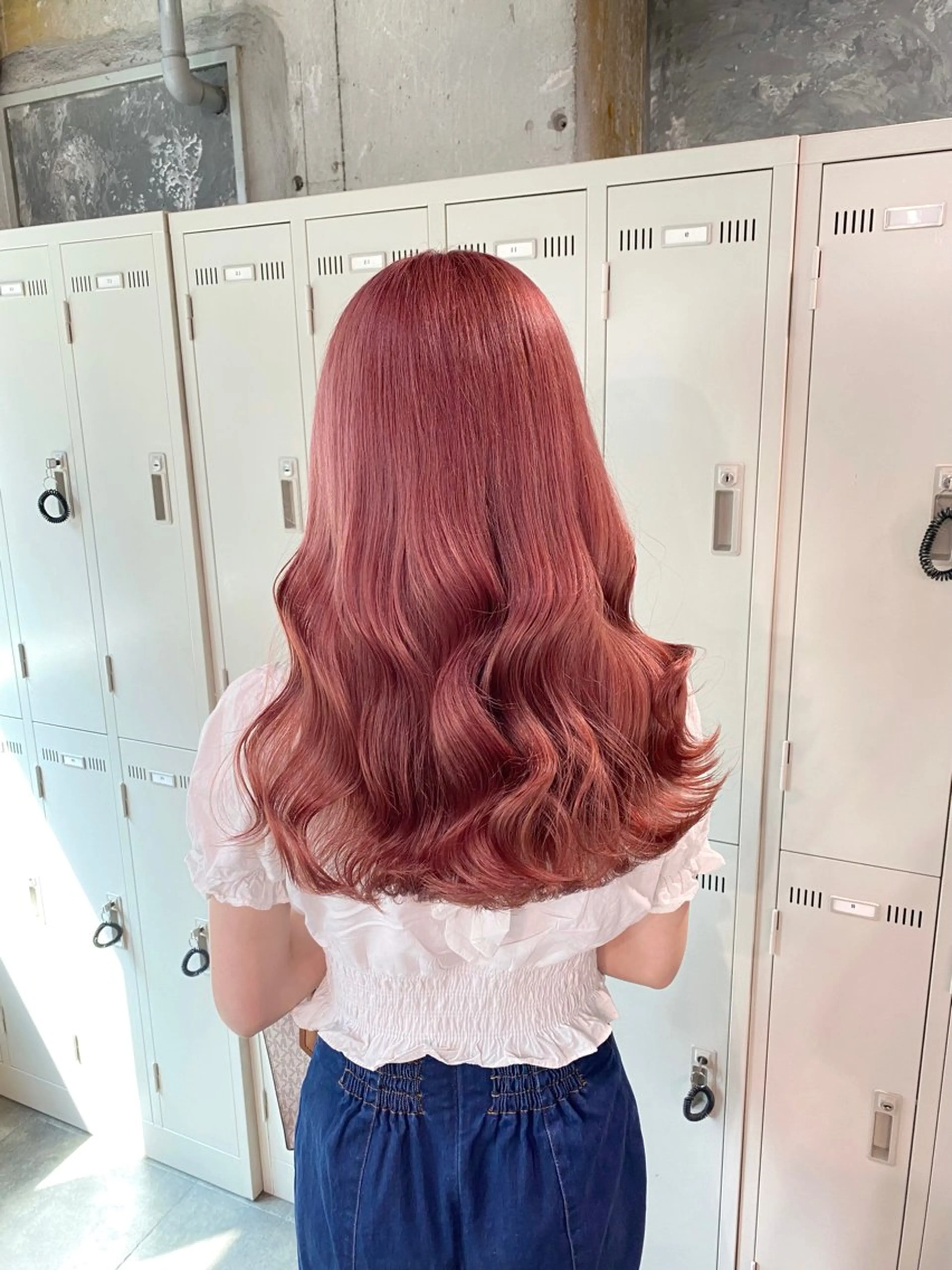 ロング カラー ベージュカラー ブラウンカラー ダブルカラー ハイトーンカラー ピンクカラー 【縮毛矯正ブリーチ】 MANATO🌈のヘアスタイル