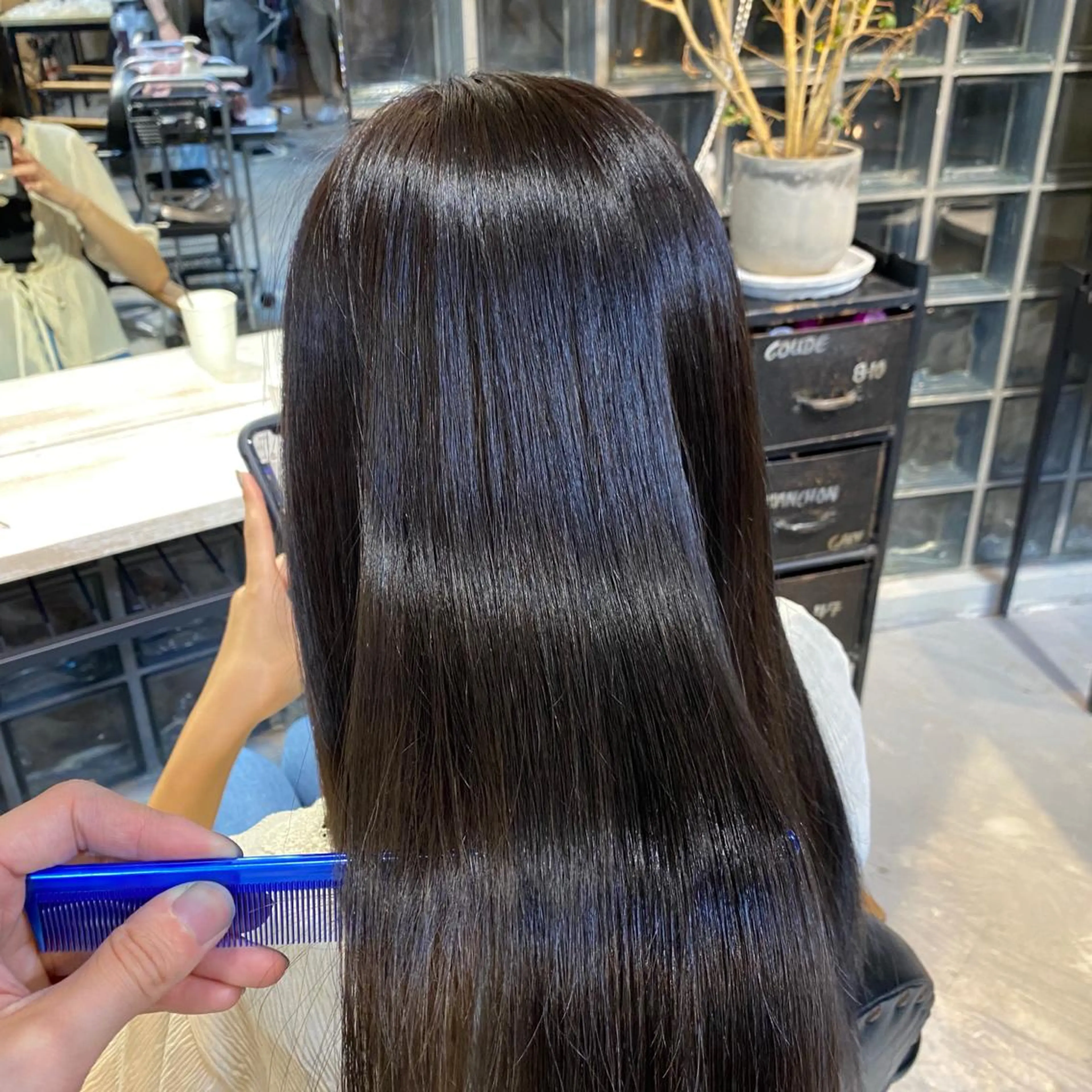 ミディアム 縮毛矯正 籠倉 蓮のヘアスタイル