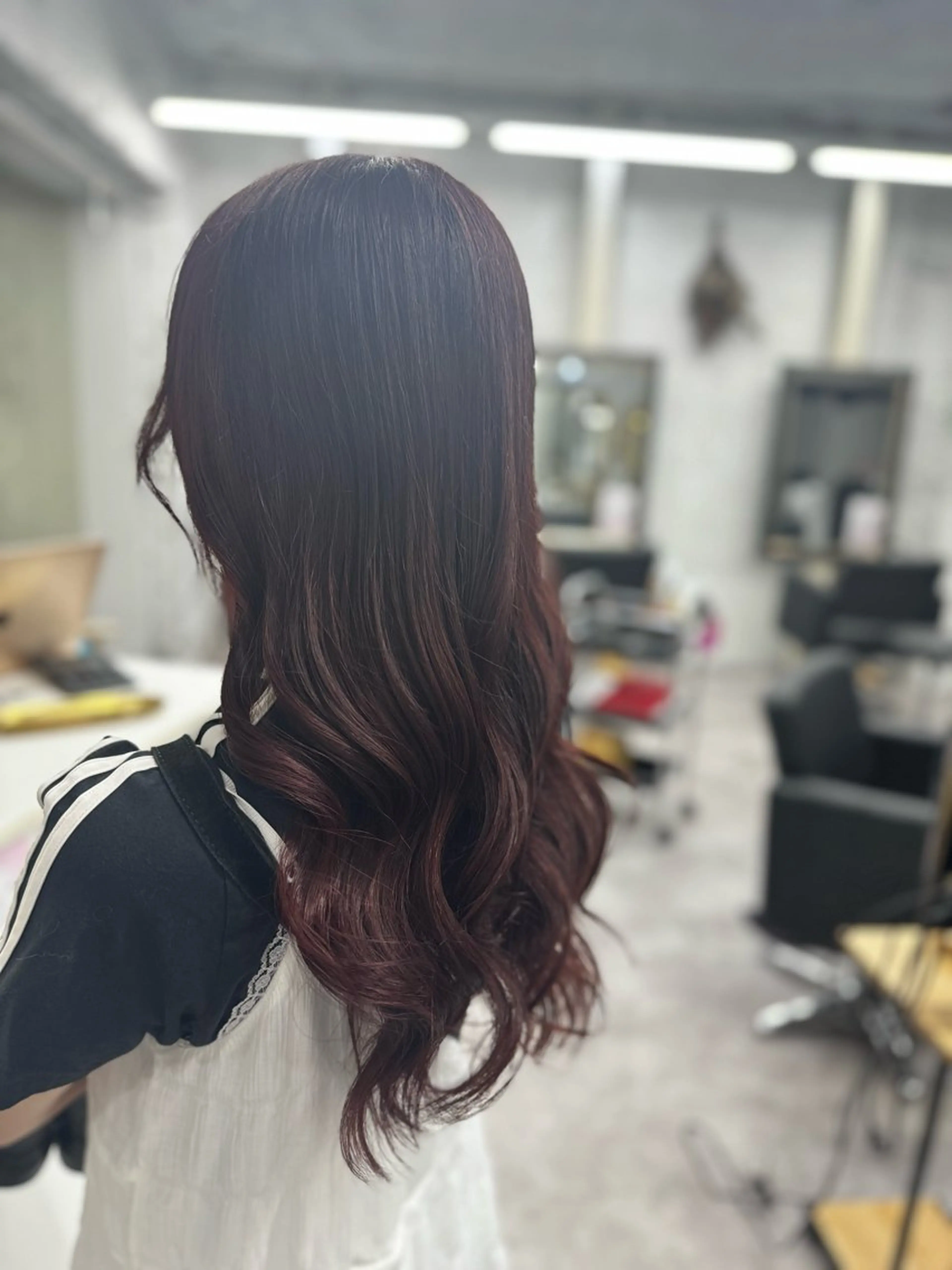 ロング ダブルカラー✨️ 五島桜樫のヘアスタイル