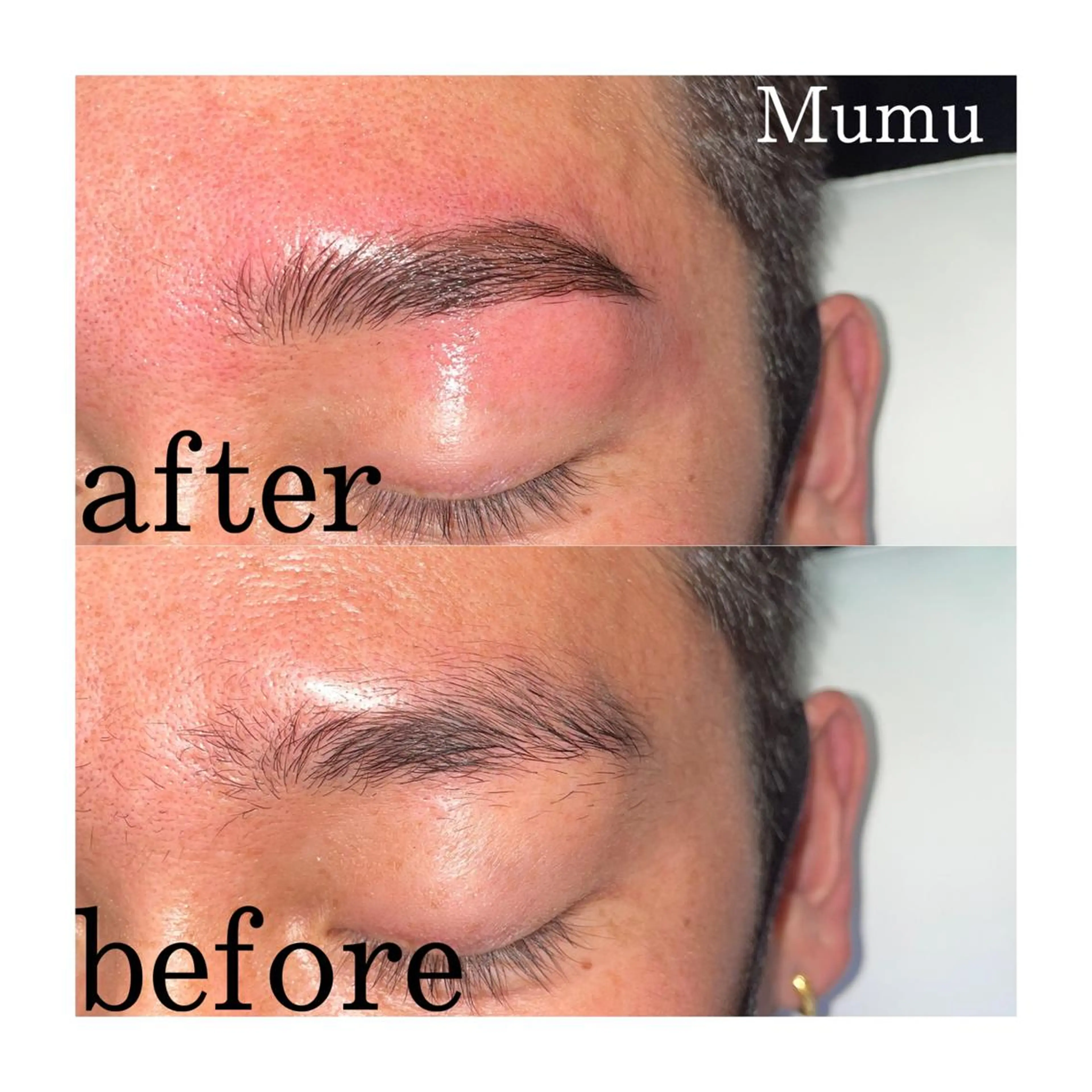 メンズ アイブロウ ハリウッドブロウリフト ワックス脱毛 その他(アイブロウ) Mumuネイル モデル募集中🪄のネイルデザイン