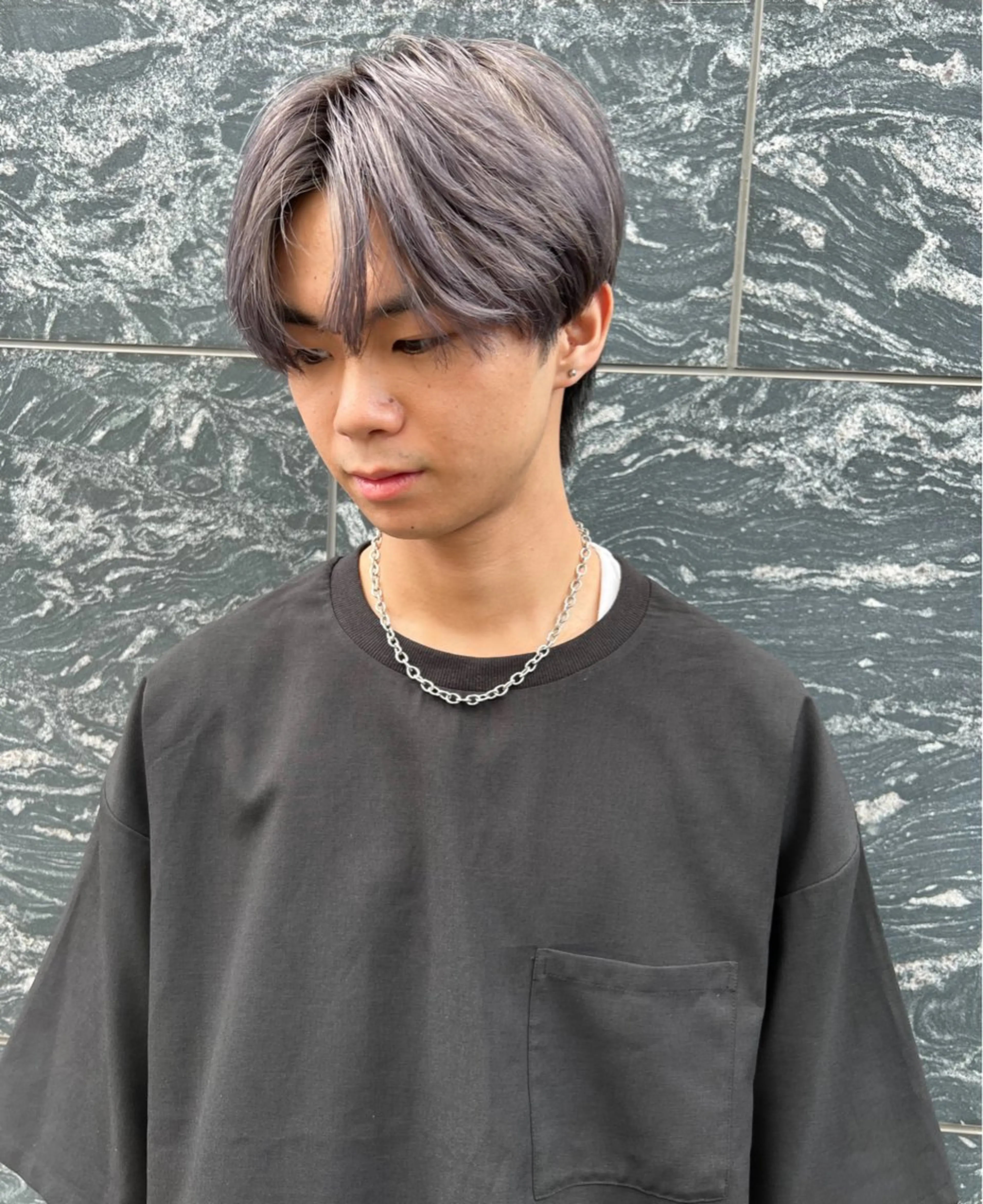 ショート カラー メンズ ダブルカラー カット ヘアカラー トリートメント 樋野 亮のヘアスタイル