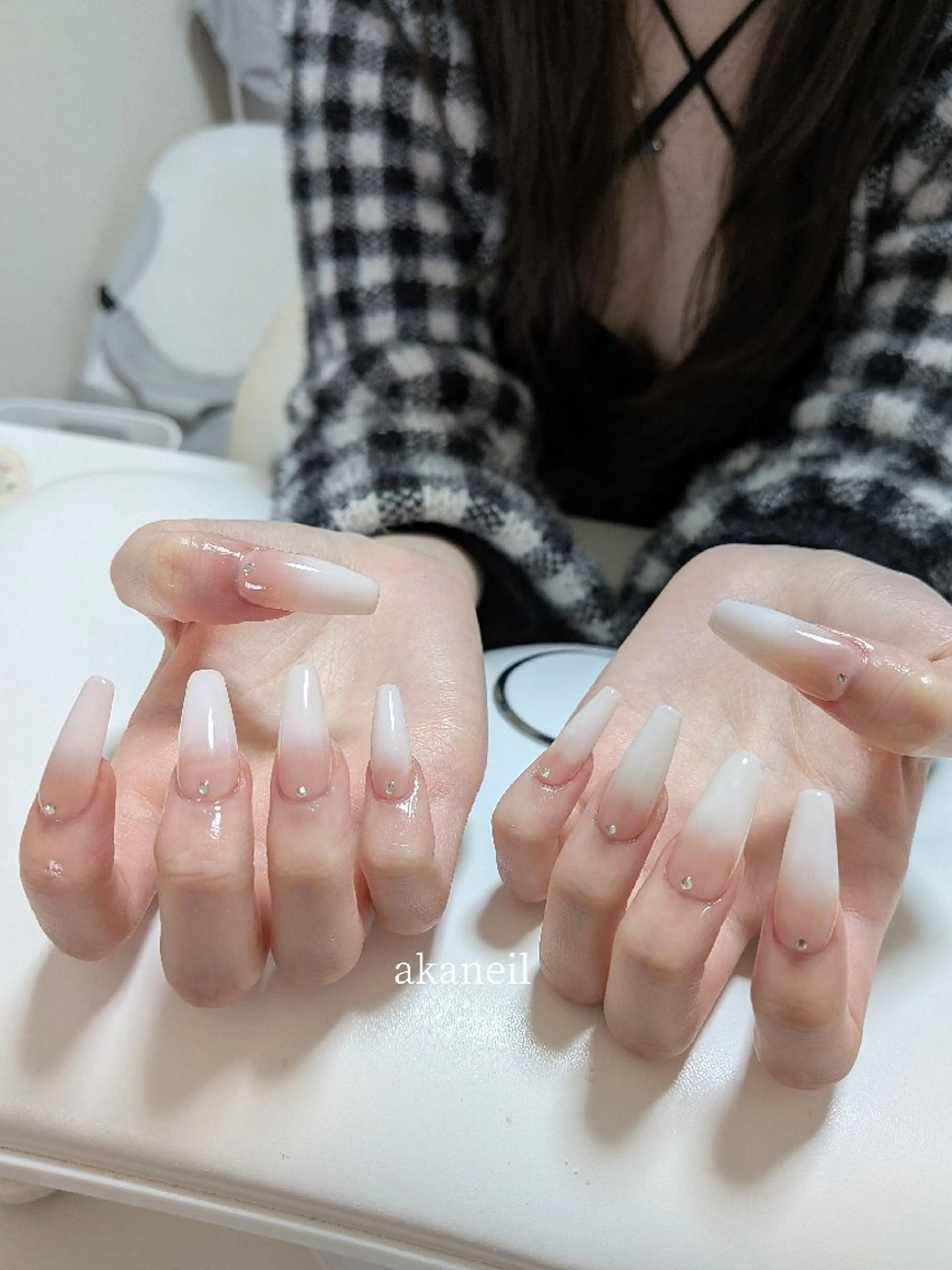ネイル 長さ出し ハンドネイル 【akaneils】 アカネのネイルデザイン
