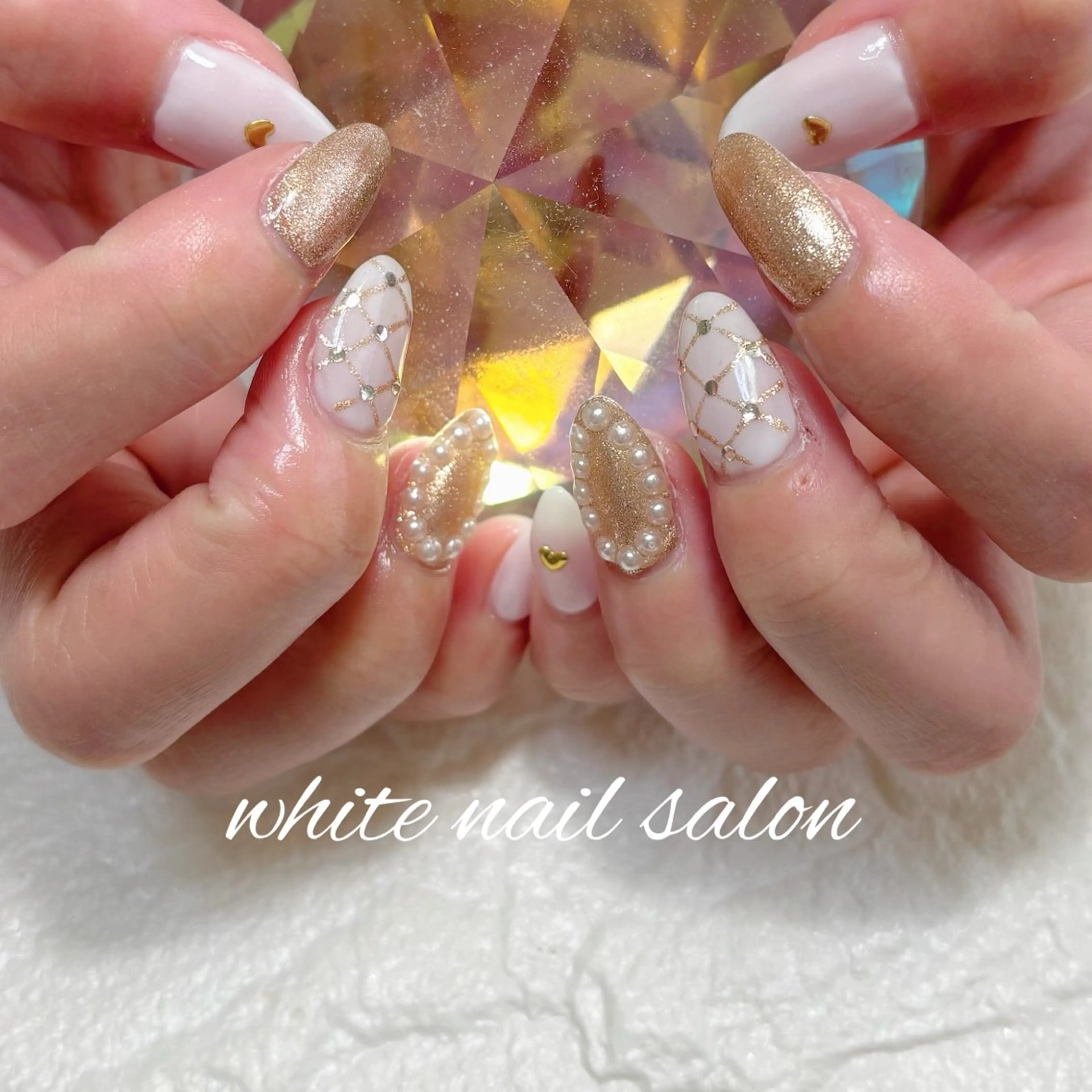 ネイル フットネイル ハンドネイル white nail salonのネイルデザイン