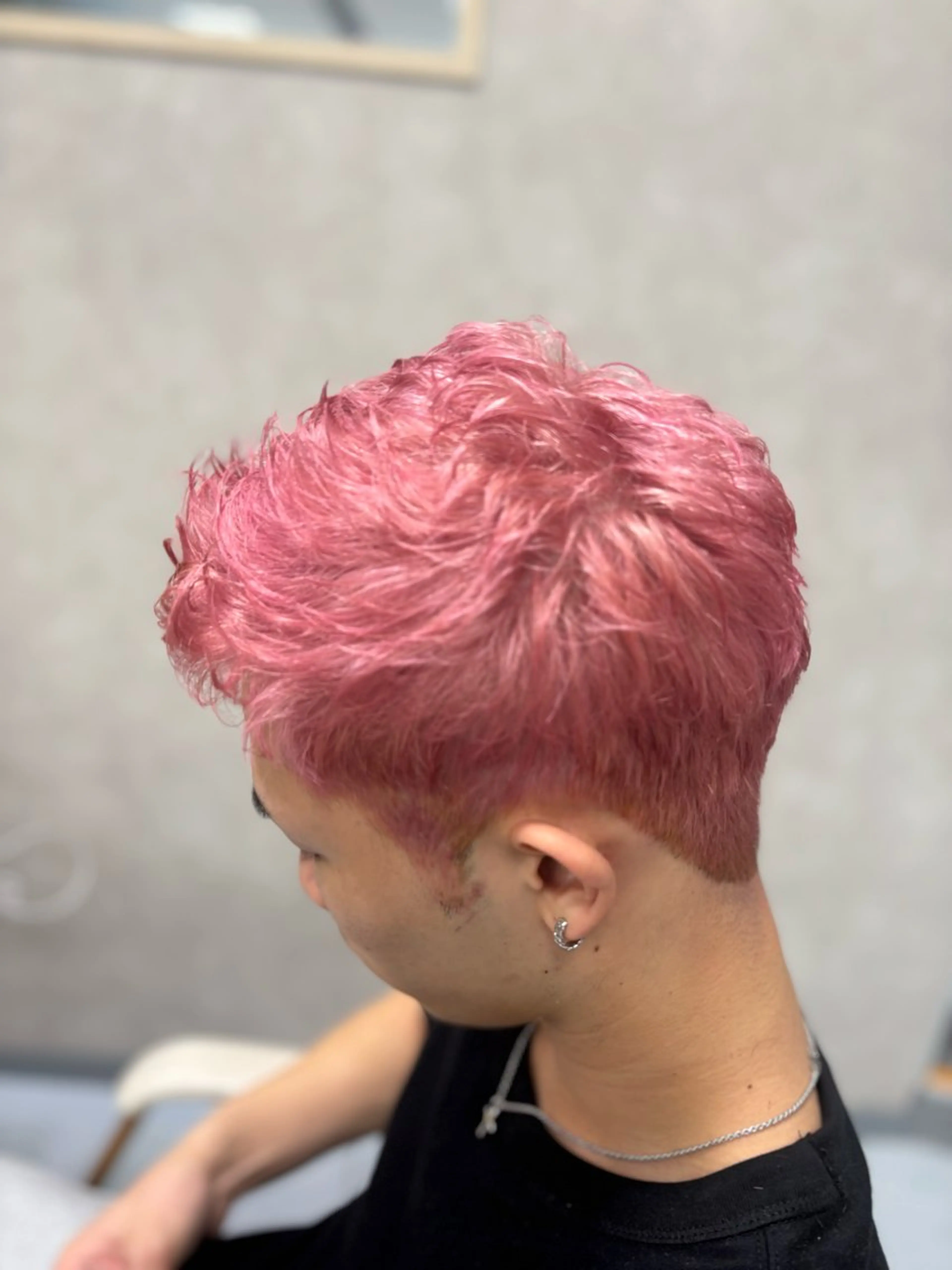 ショート カラー メンズ ヘアカラー メンズ特化韓国風 パーマスタイル/りんのヘアスタイル