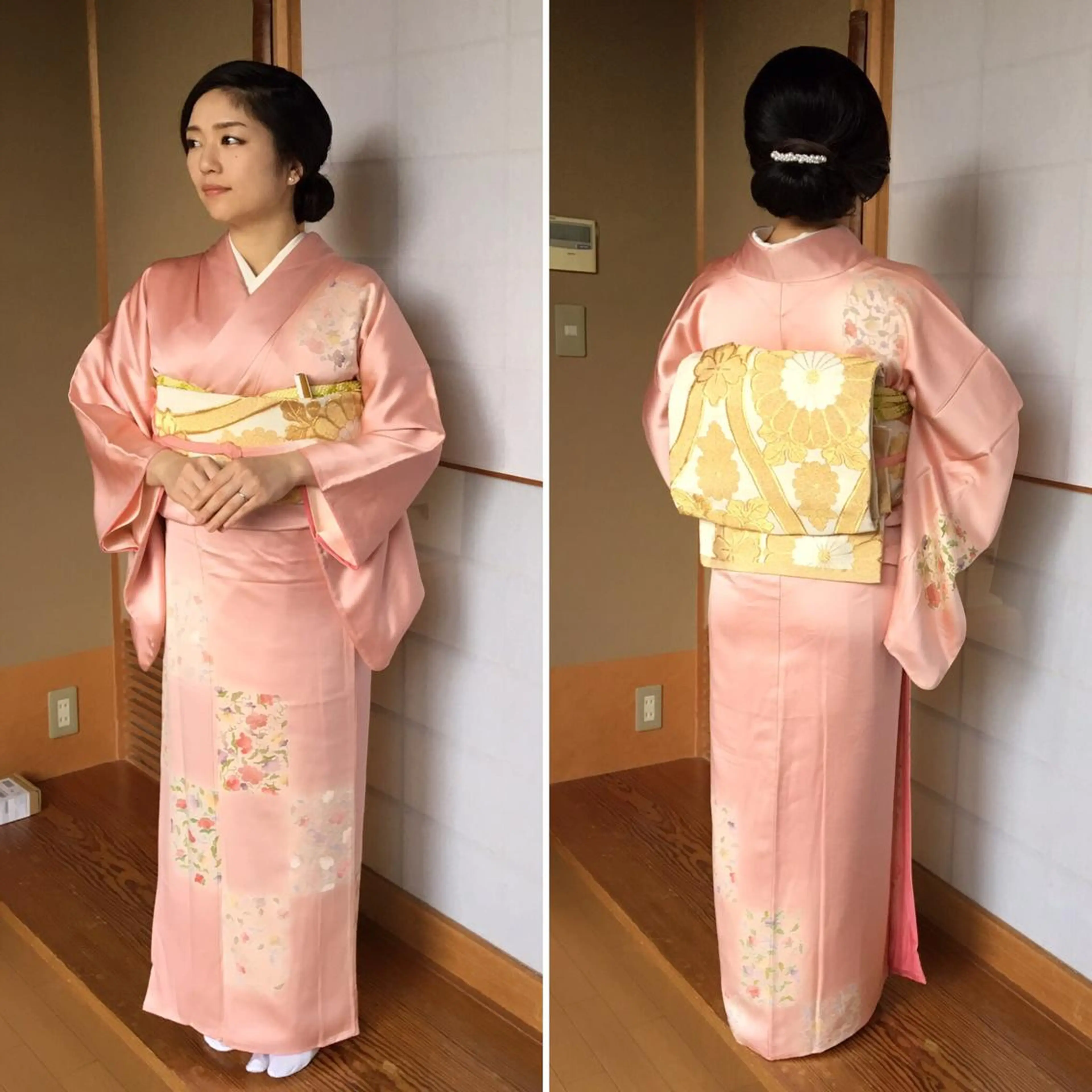 訪問着、留袖着付け【半幅帯or二重太鼓】の写真