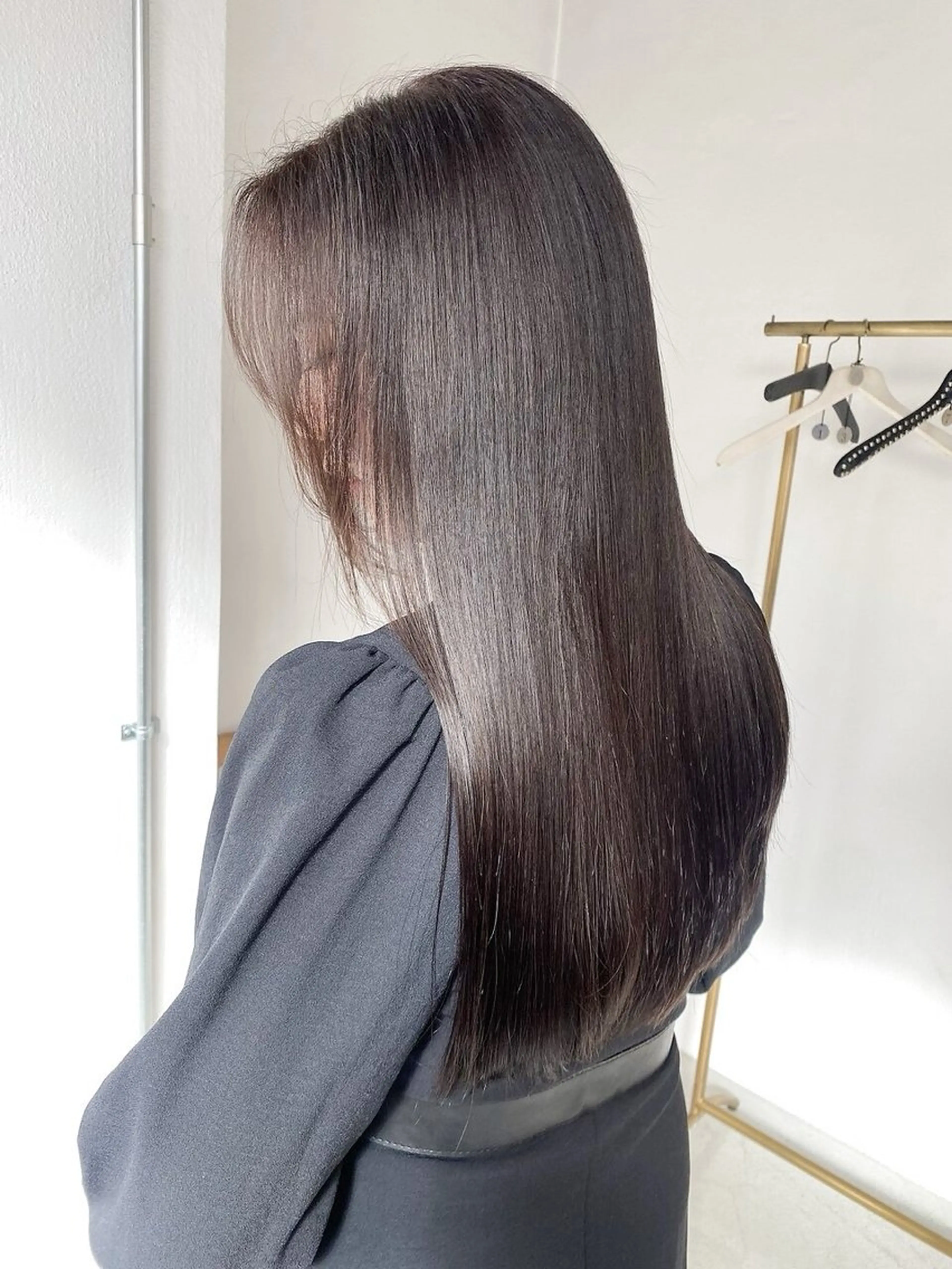 ロング 酸性ストレート カット 縮毛矯正 miyu/御器所 OORRY.etwaのヘアスタイル