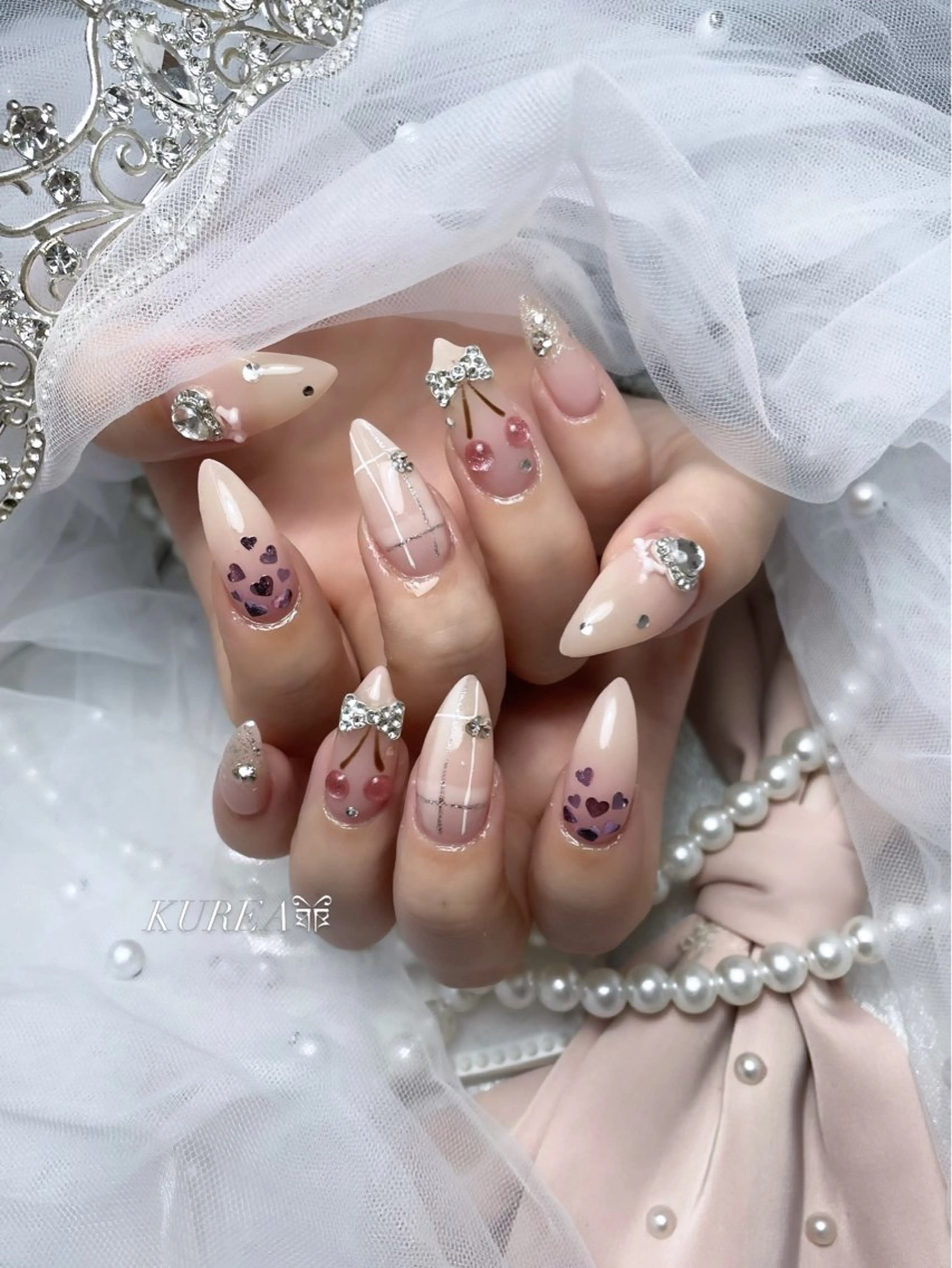 ネイル アートネイル クリアネイル ぷっくりネイル ハンドネイル ALPHA. KUREAのネイルデザイン