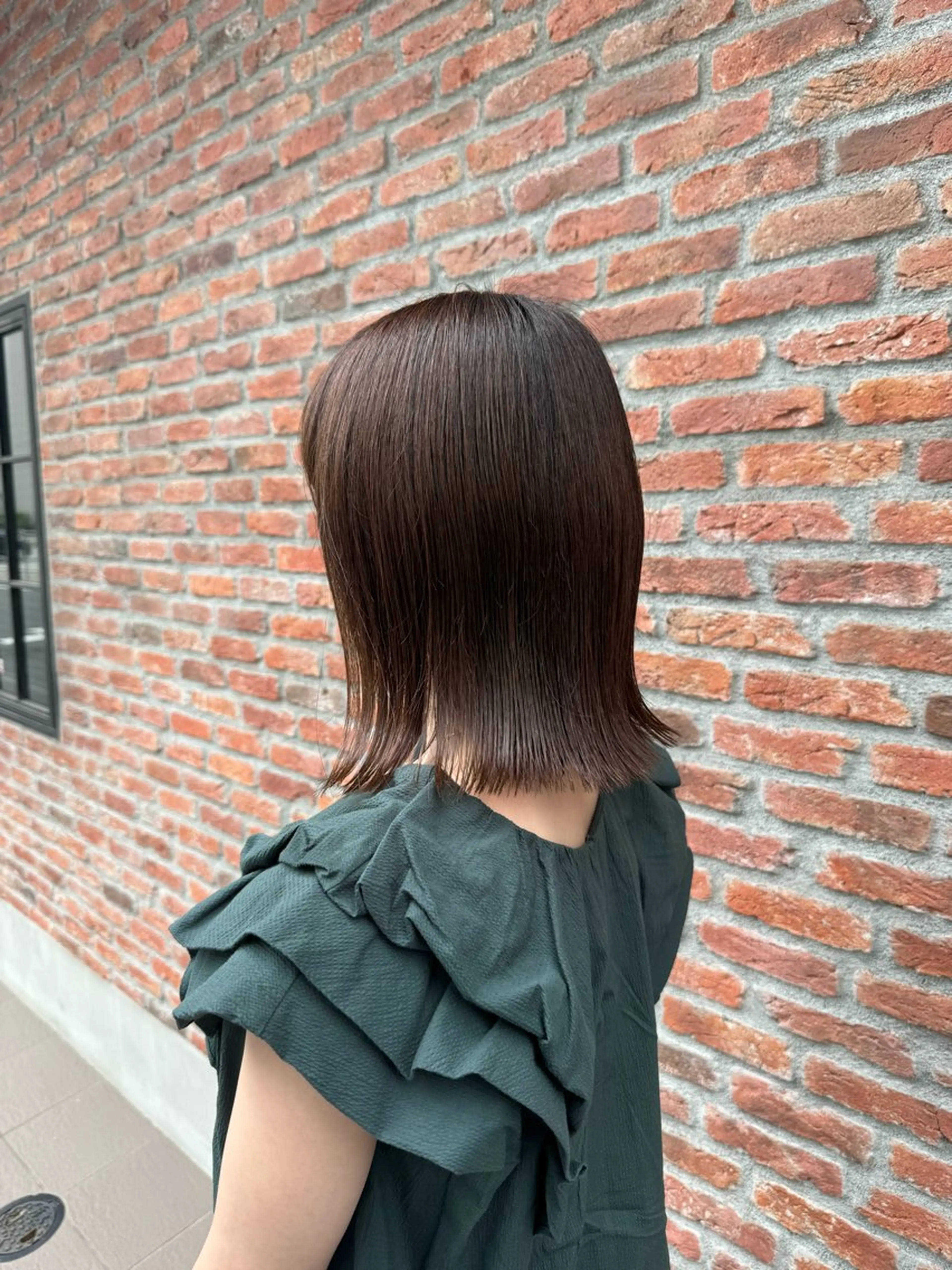 ミディアム ボブ くびれヘア 藤田 明輝のヘアスタイル