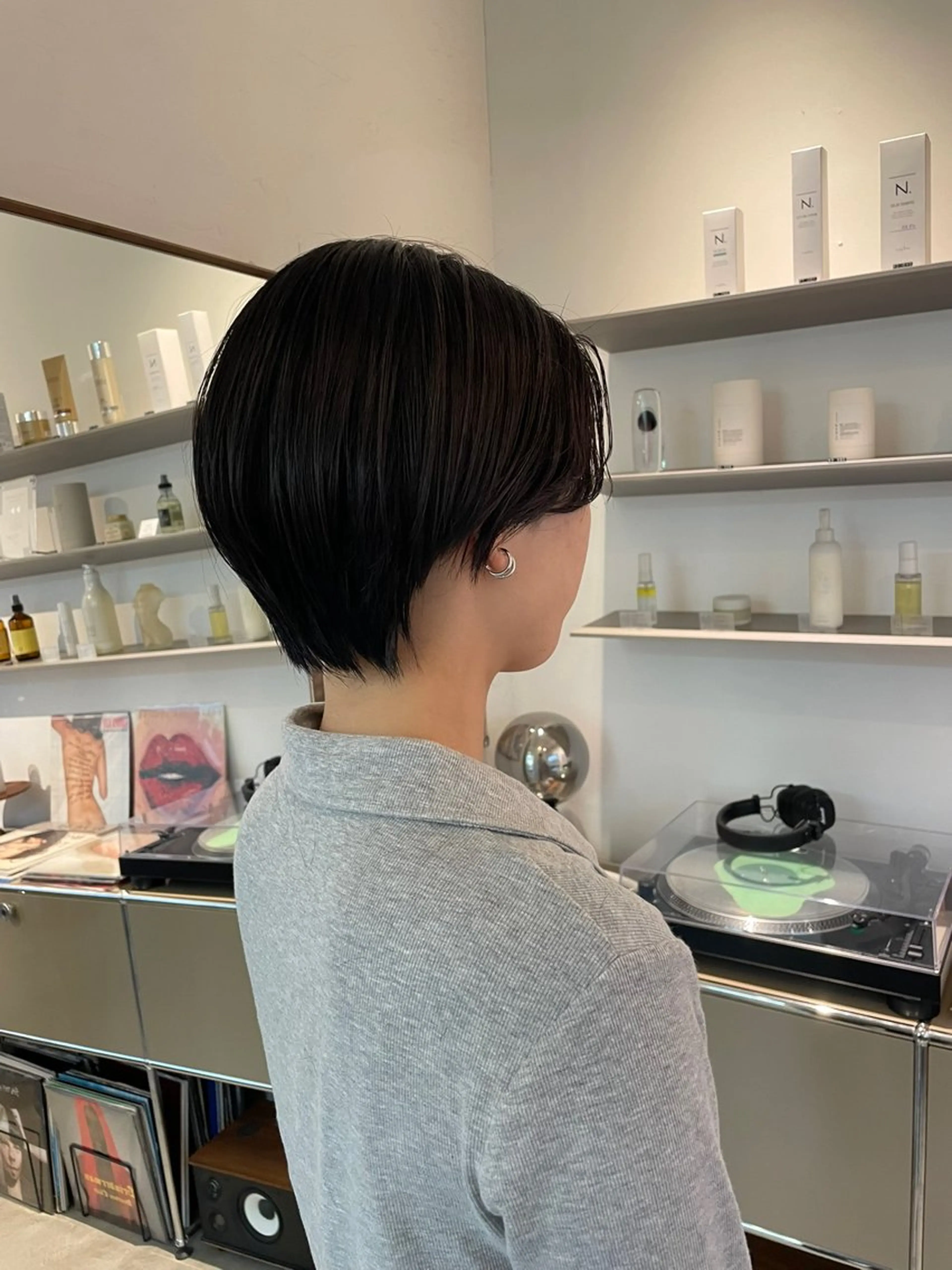 ショート 顔周りカット ショートヘア HITOMI 福岡パーマのヘアスタイル