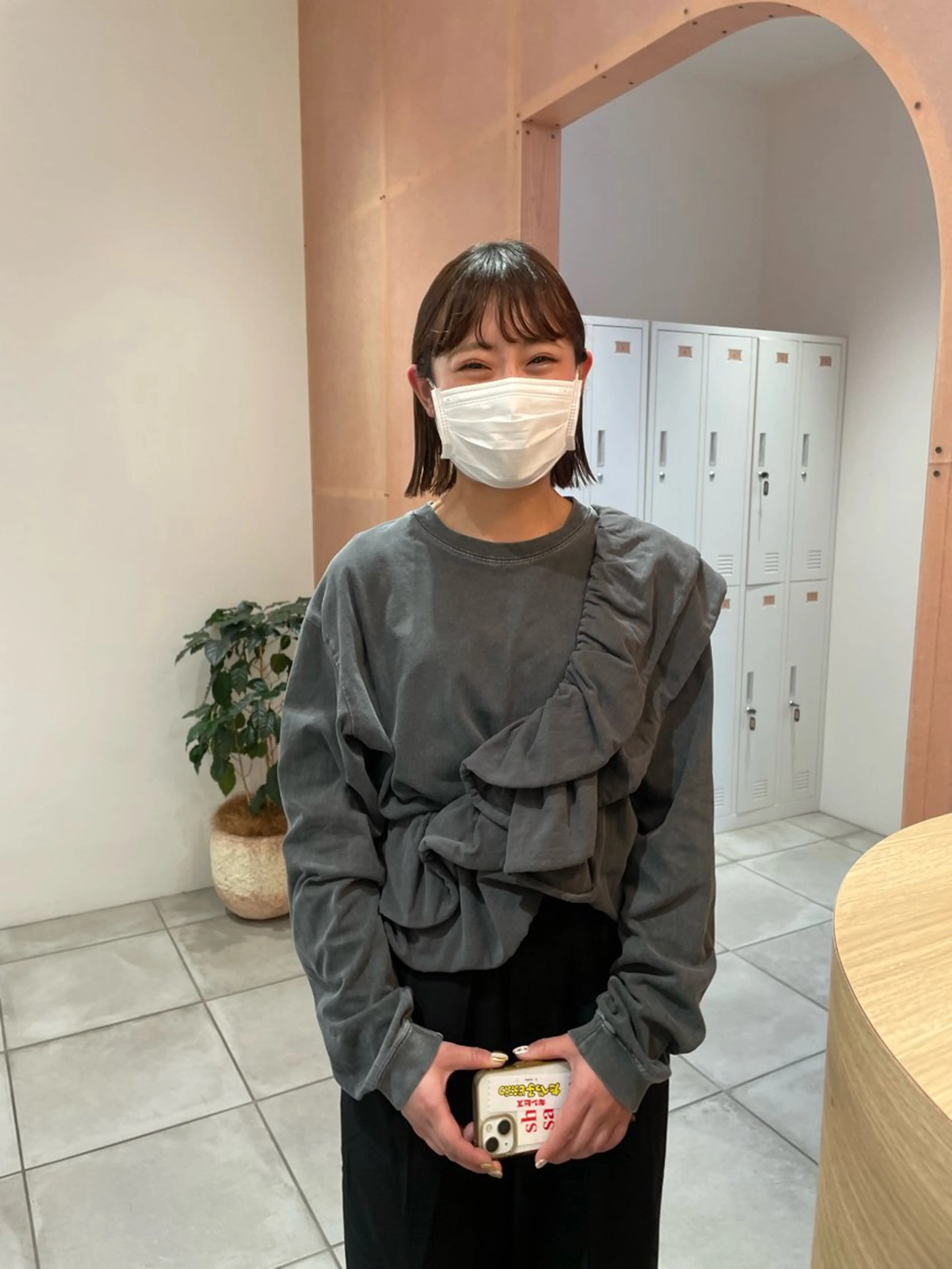 ショート カラー カット パーマ トリートメント 前原  千尋のヘアスタイル