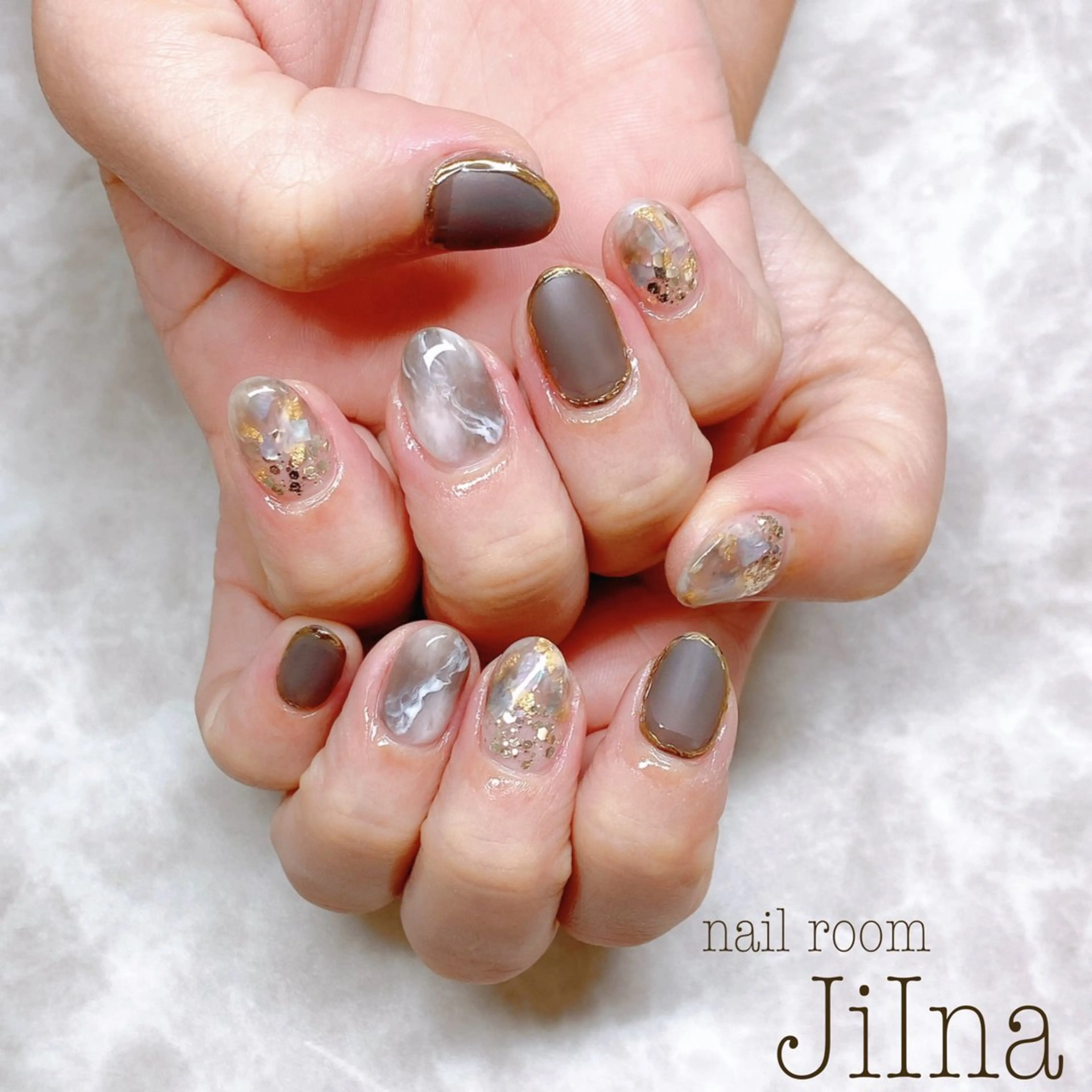 ネイル 持ち込み JiIna nailのネイルデザイン