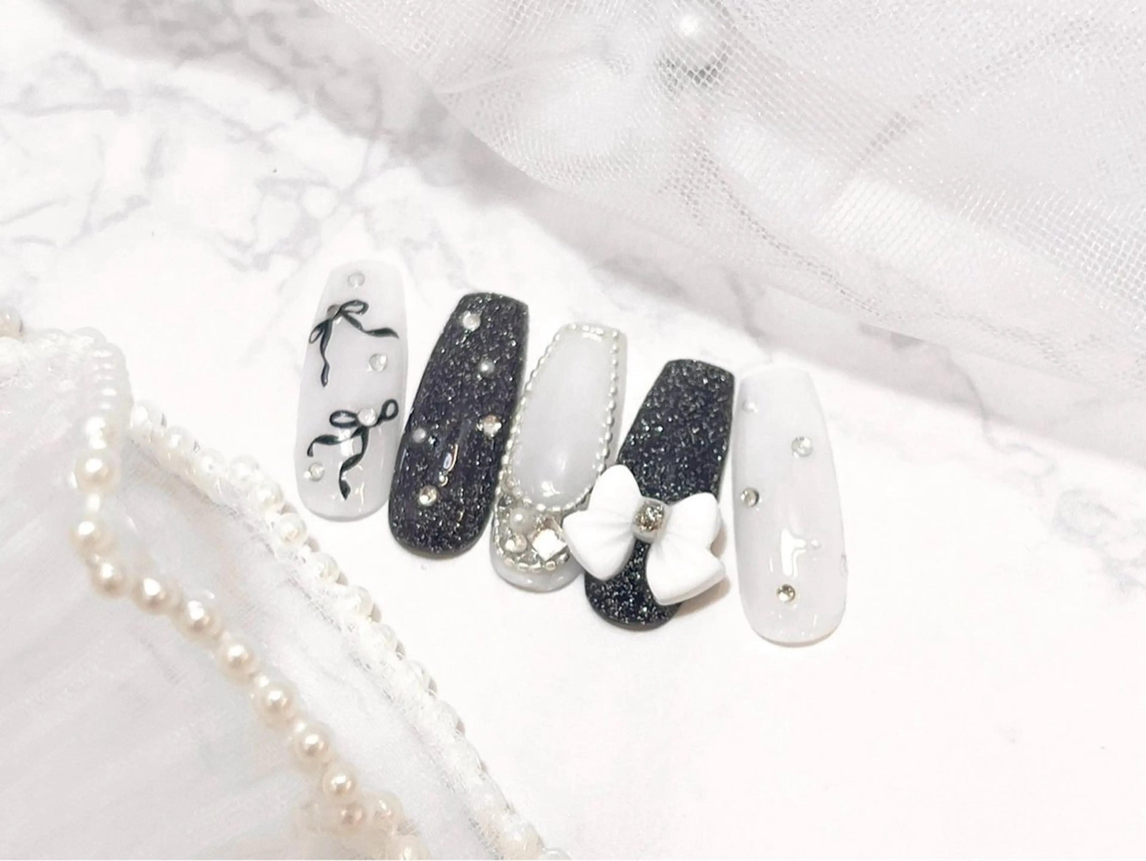 ネイル アートネイル フラッシュネイル フラワーネイル ジェルネイル ガーリー Puti nailのネイルデザイン