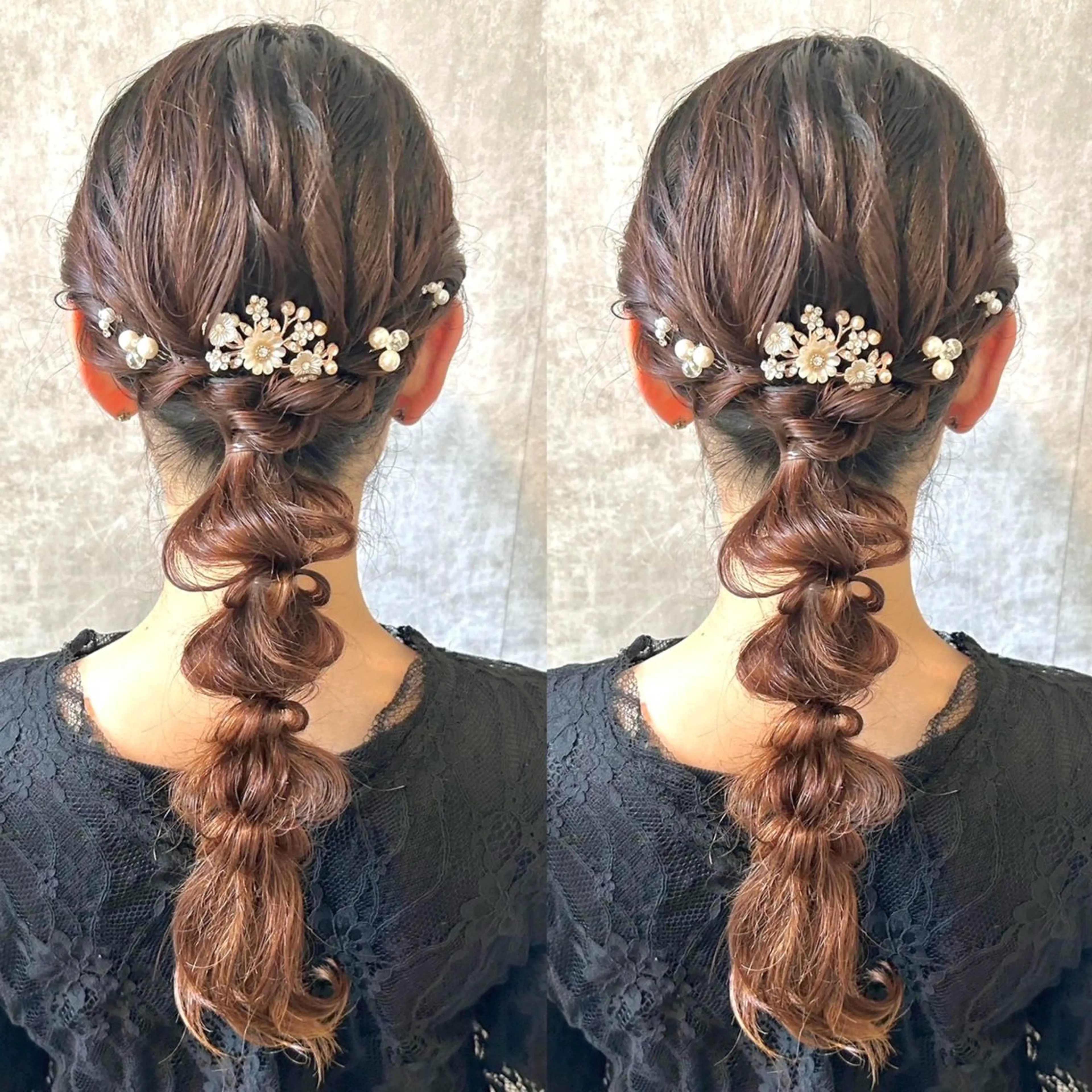 ロング ヘアアレンジ ロング ヘアセット ヘアメ🎀推しカラー 🥣横浜/しほ🧸のヘアスタイル