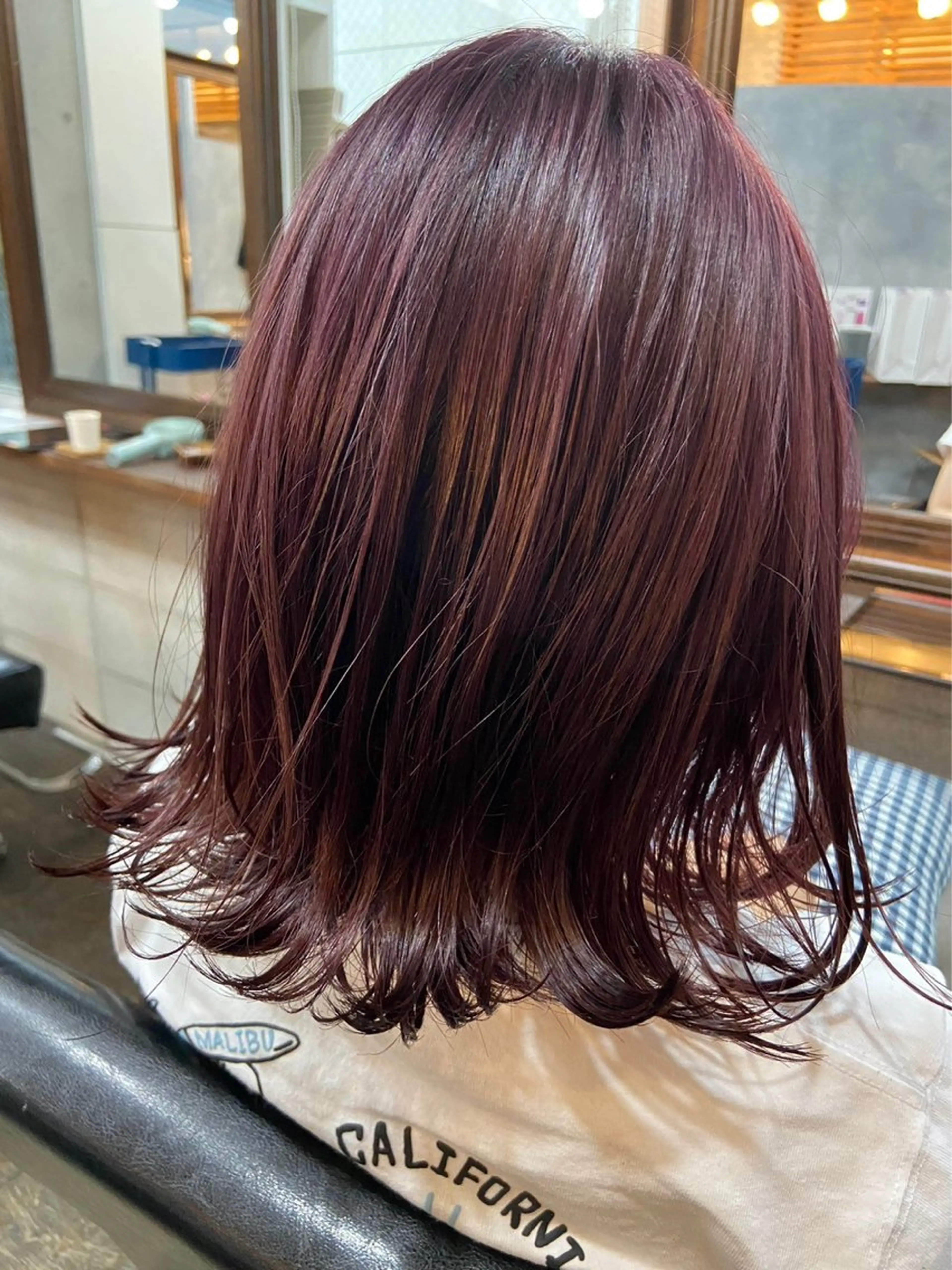 ミディアム カット ヘアカラー トリートメント 中山 丈也のヘアスタイル