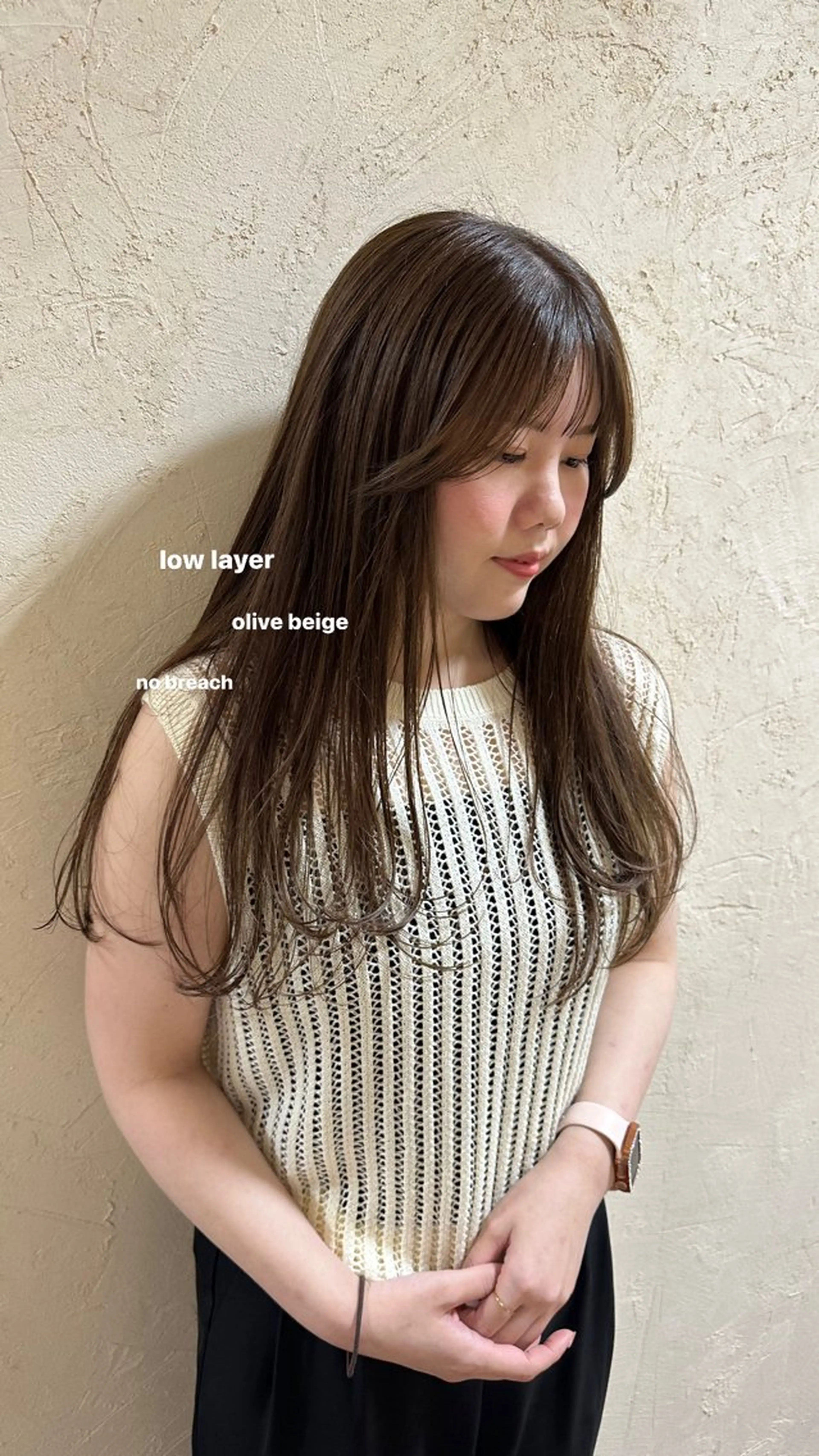 ロング カラー 韓国レイヤーカット/ 艶カラー/ noaのヘアスタイル