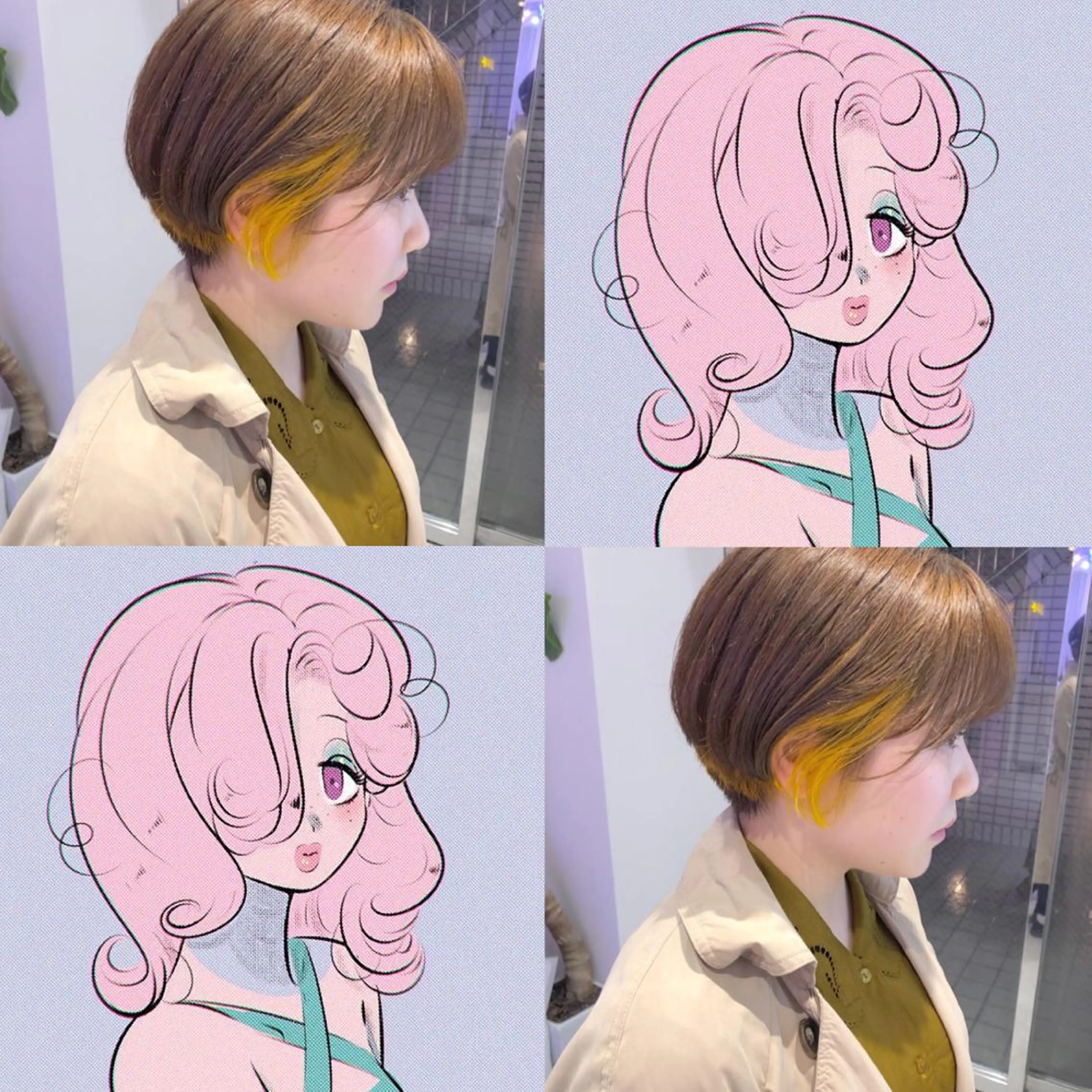 ショート 天神レイヤーカット No.1💖マユカのヘアスタイル