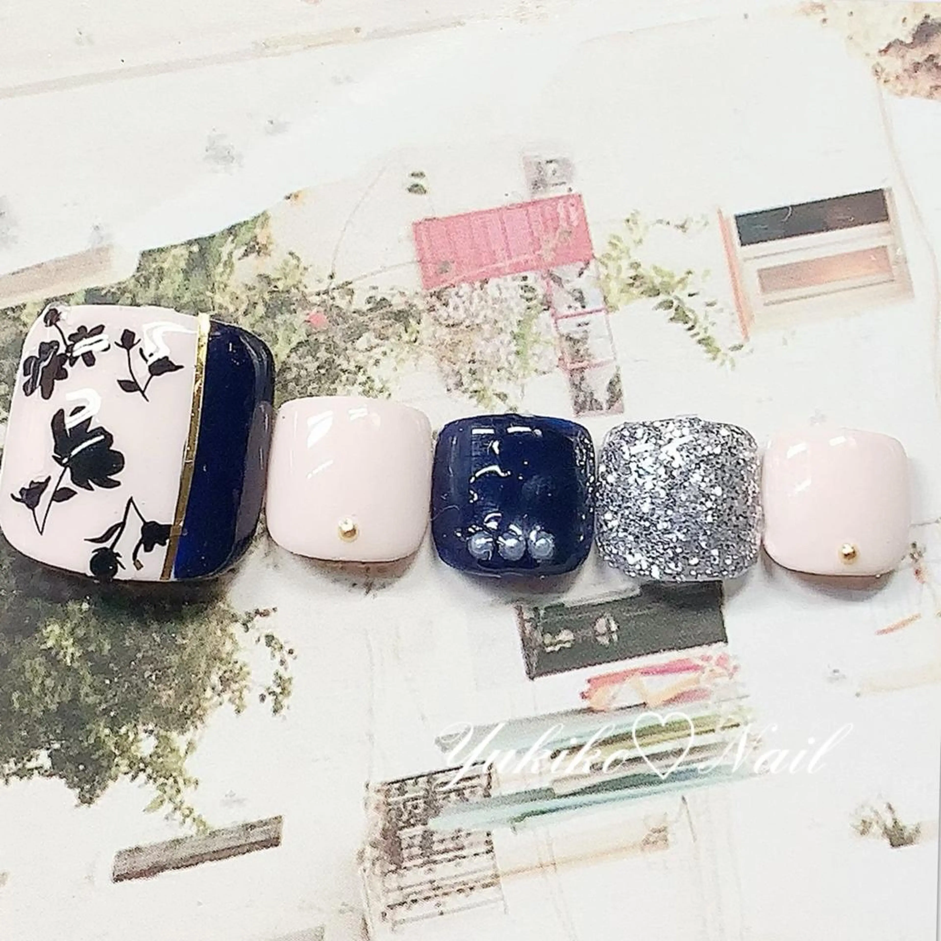 ネイル フラワーネイル フットネイル ユキコ ネイルのネイルデザイン