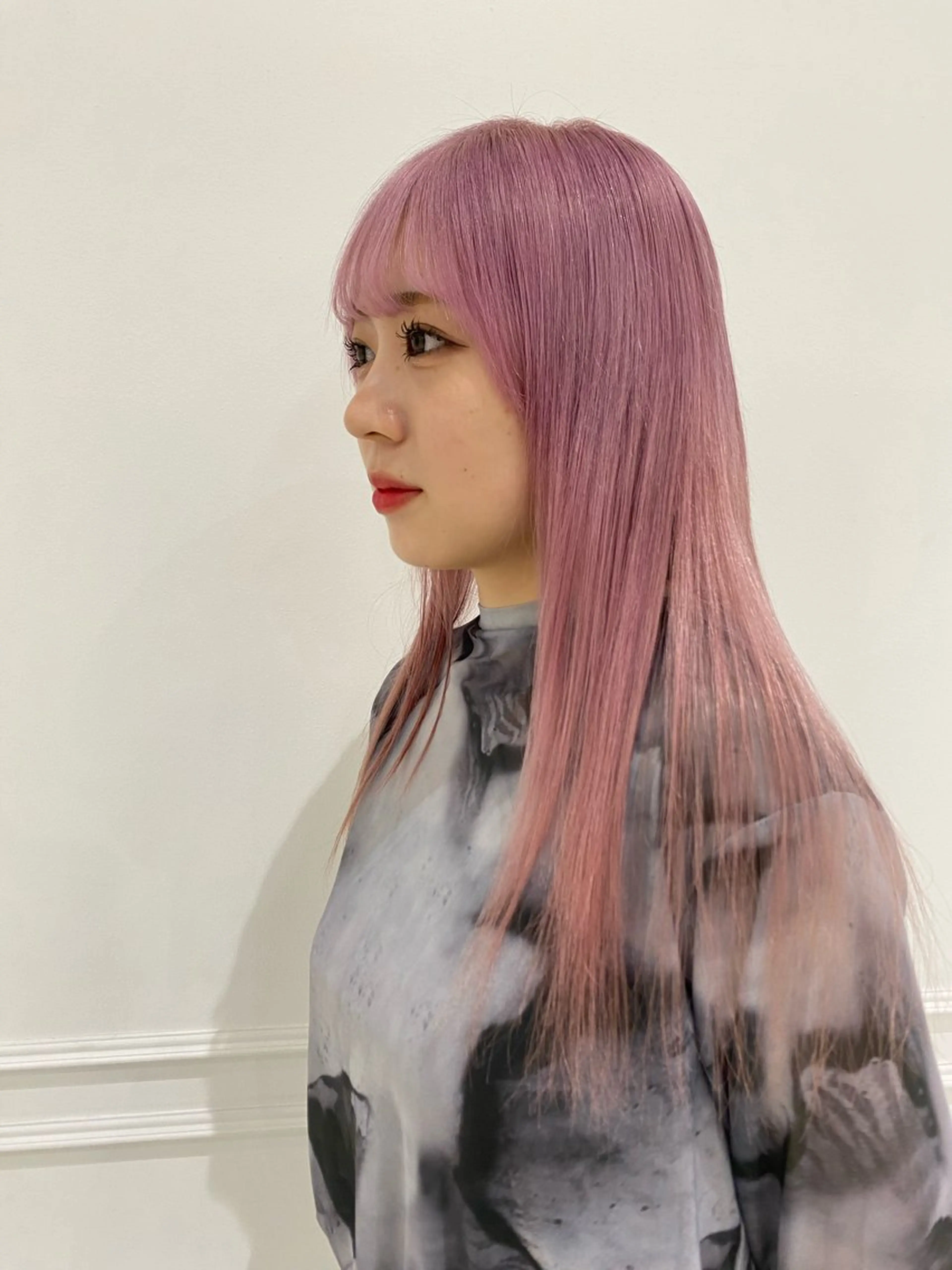 ロング カラー ブリーチ ブロンド 藤村 雄大のヘアスタイル