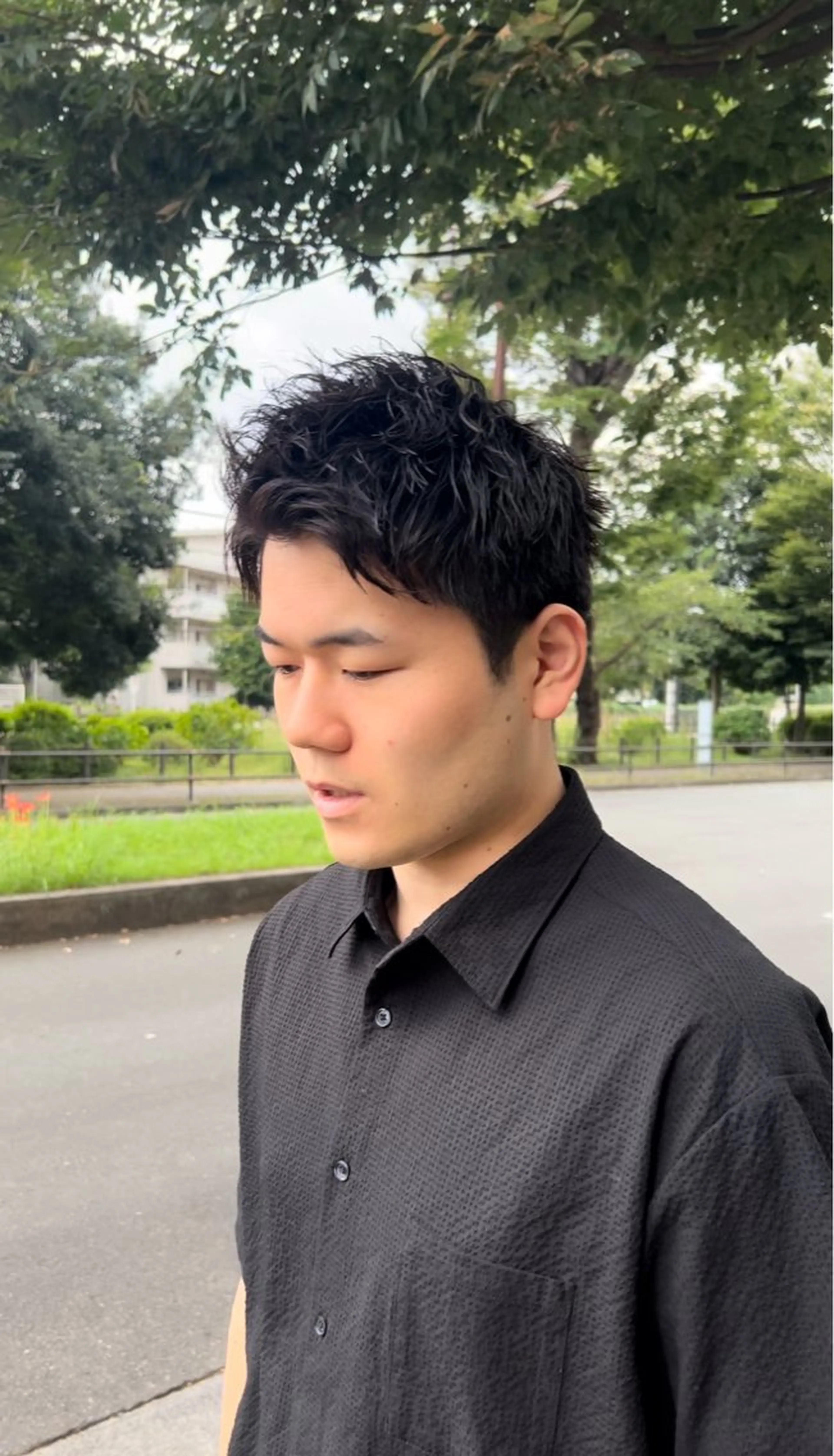 ショート パーマ メンズ メンズパーマ⚜️ 角花ひろゆきのヘアスタイル