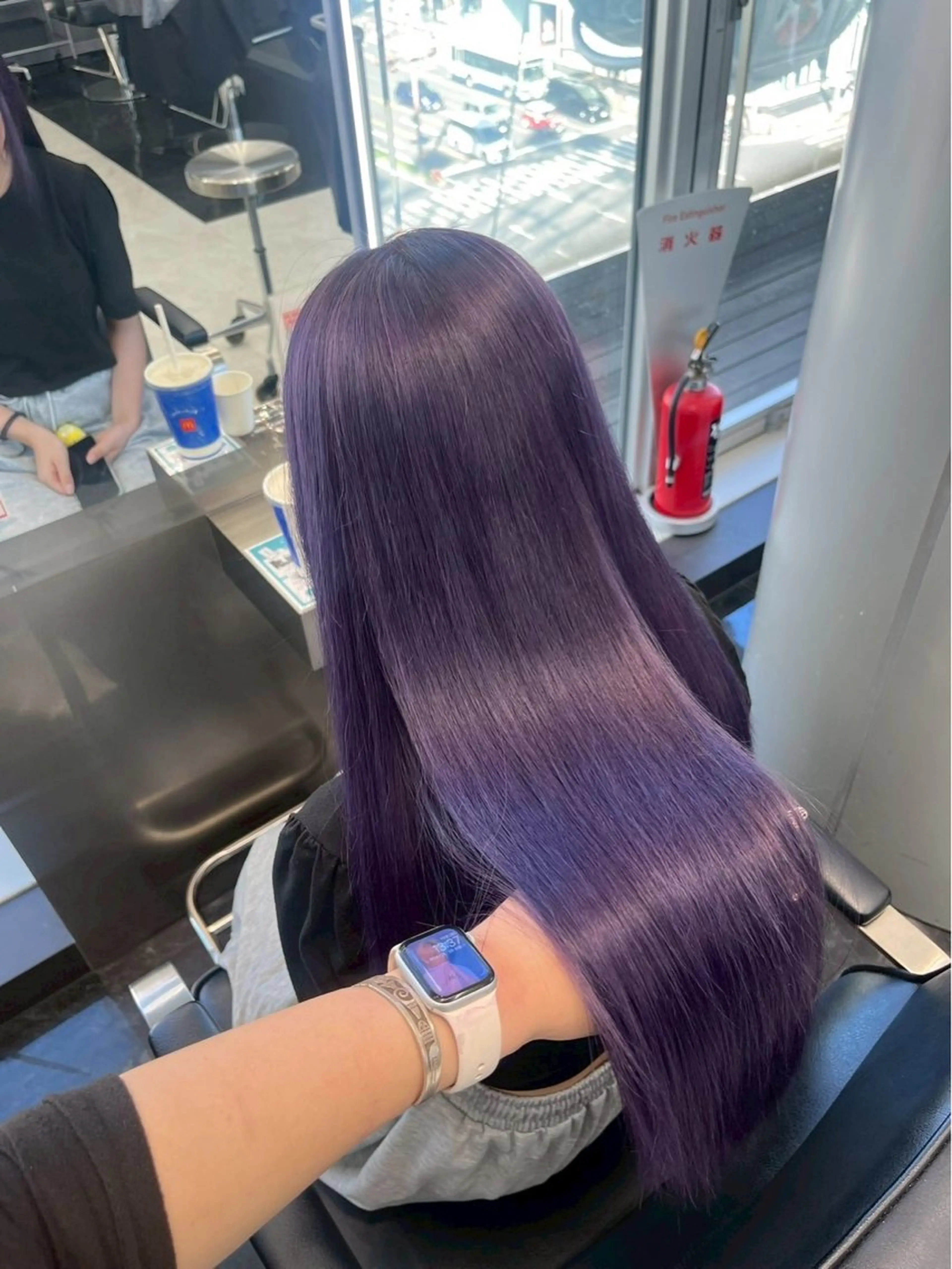 ロング カラー ヘアカラー トリートメント 安達 星乃叶のヘアスタイル